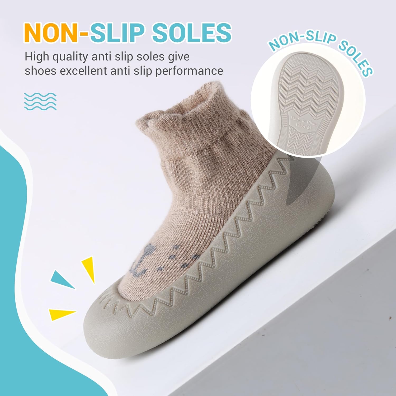 XQXG Infant Cartoon Walker Shoes Non-Slip Soft Rubber Sole