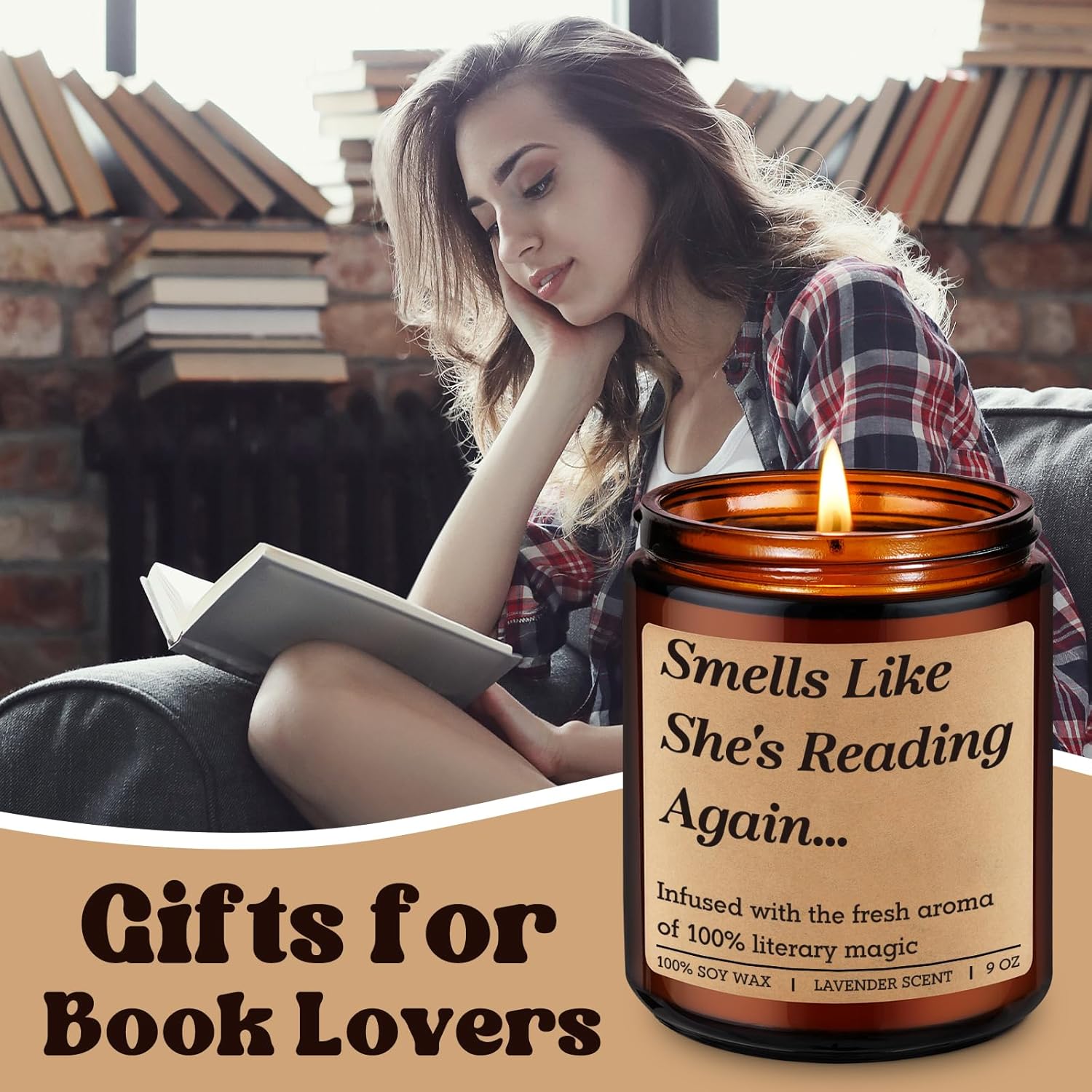 Fairys Gift Literary Candle for Book Lovers 1