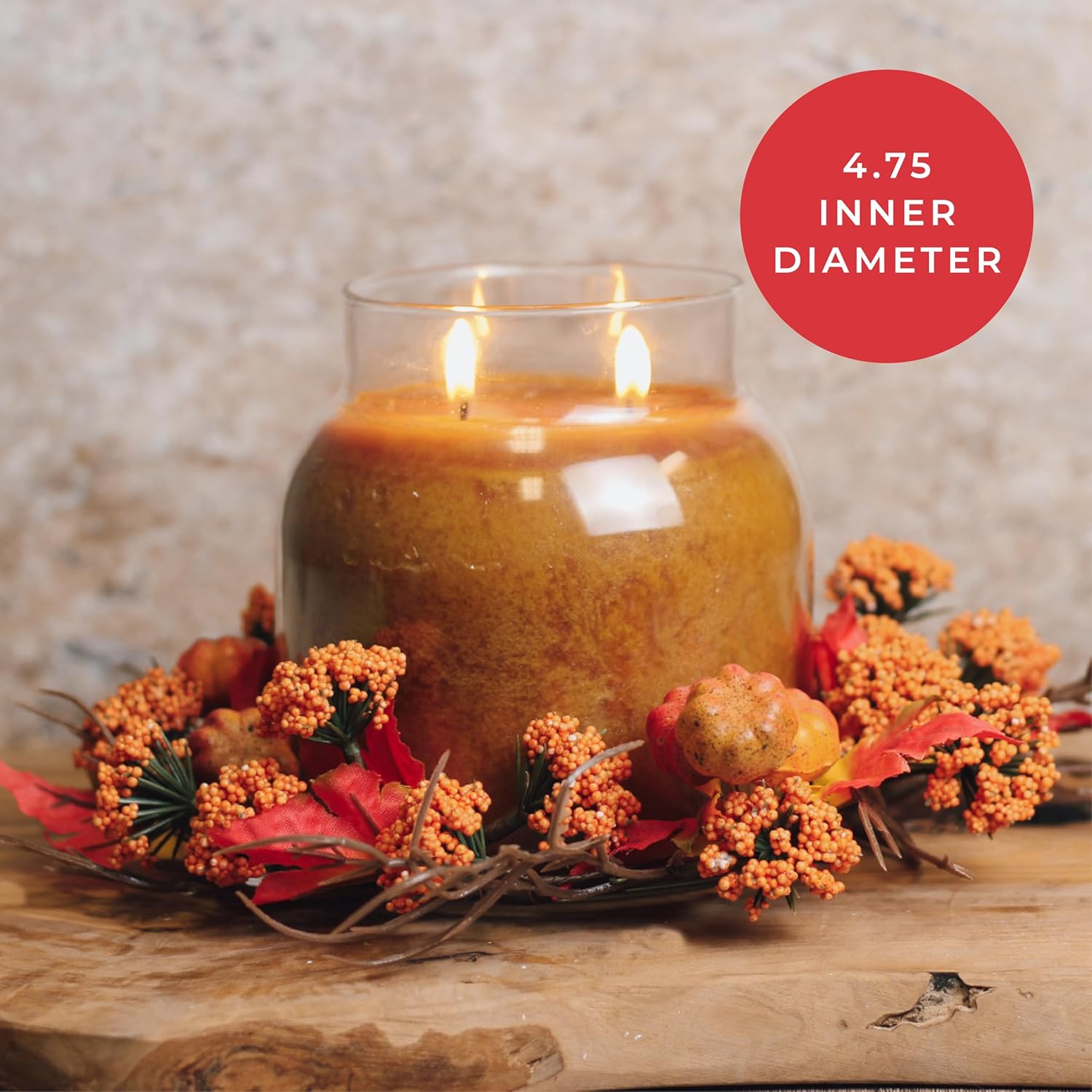 A Cheerful Giver Candle Ring Fall Themed