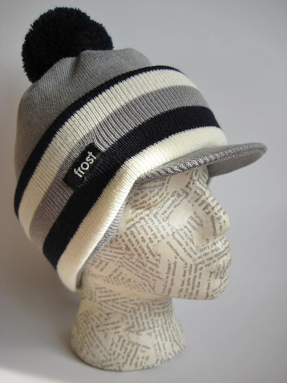 Frost Balaclava Winter Boys Hat Ski Mask Narrow Stripes Knit