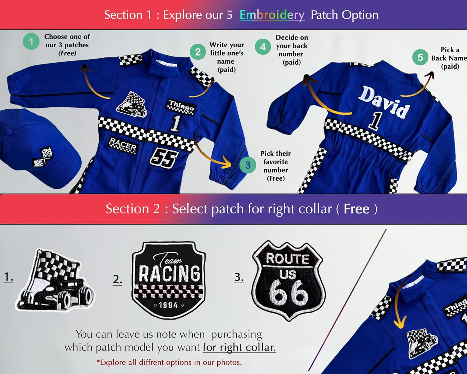 Handmade Race Car Driver Costume for Toddlers