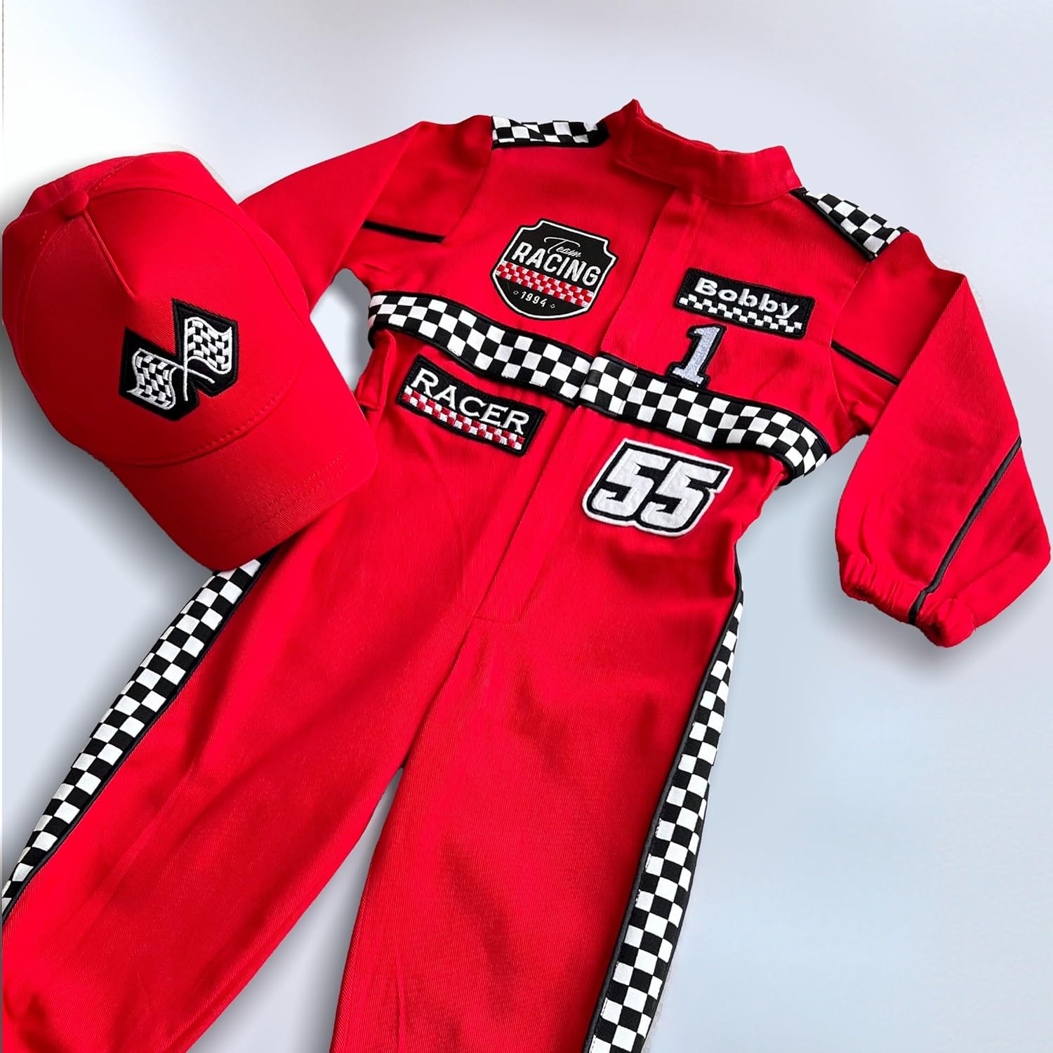 Handmade Race Car Driver Costume for Toddlers 1