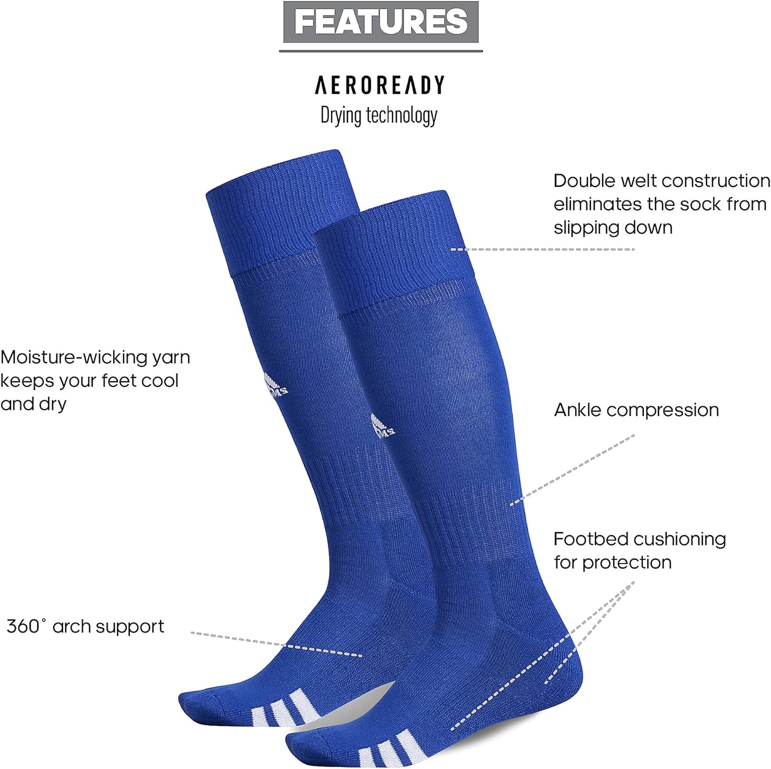 adidas Rivalry Field Socks Multi-Sport Team Accessories