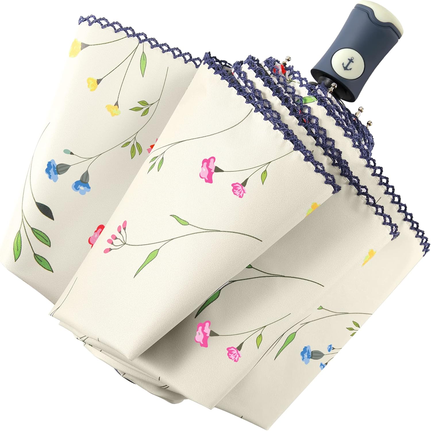 DBA Auto Open Close Folding Travel Umbrella with UV Protection 1