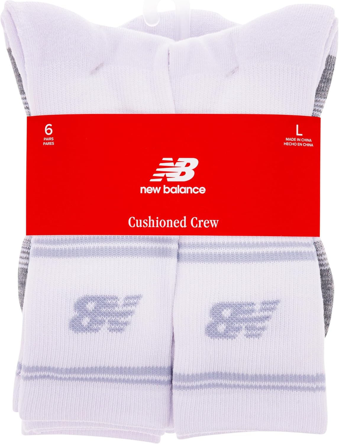 New Balance Performance Cushioned Crew Socks 6-Pack