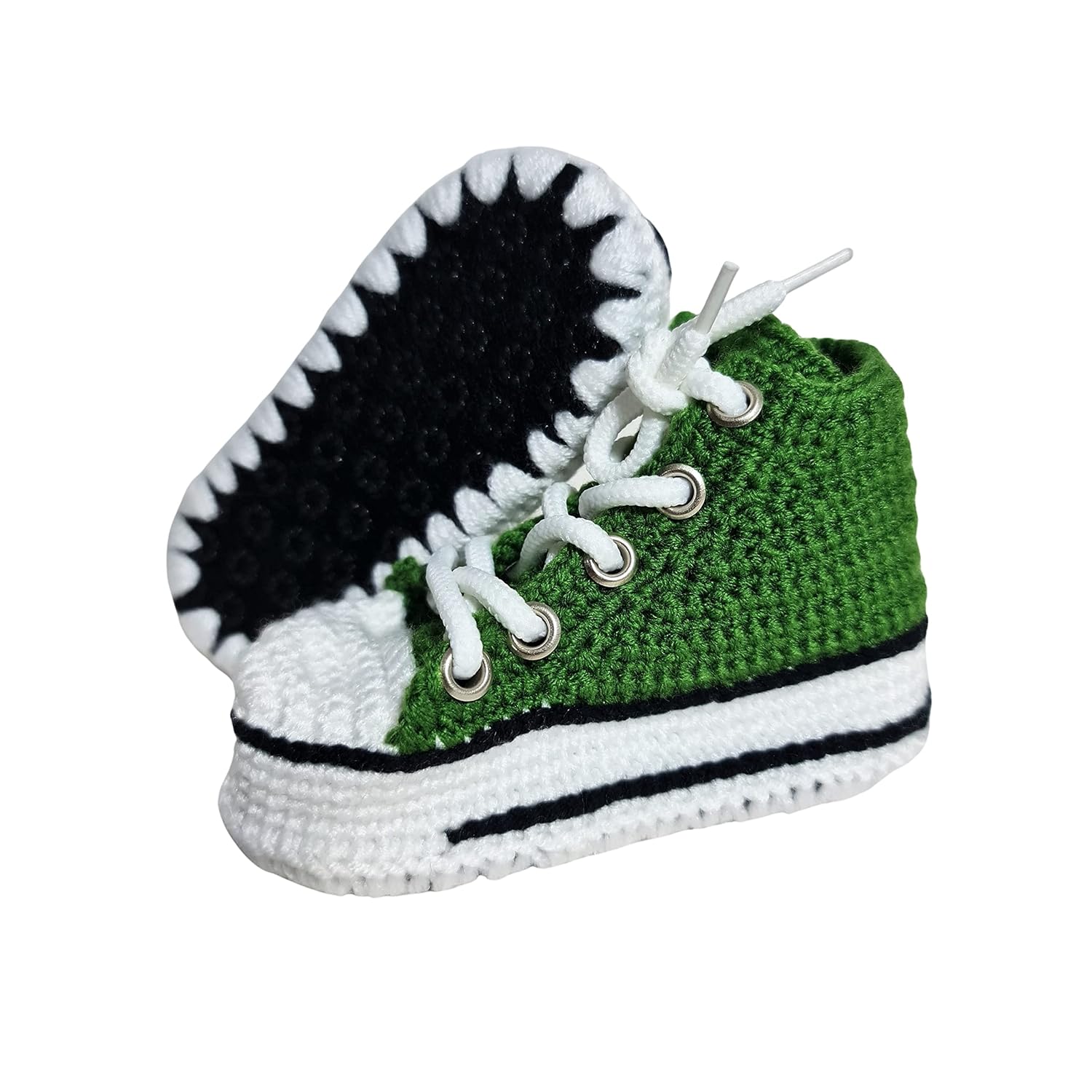 Handmade Green Baby Booties Organic Cotton