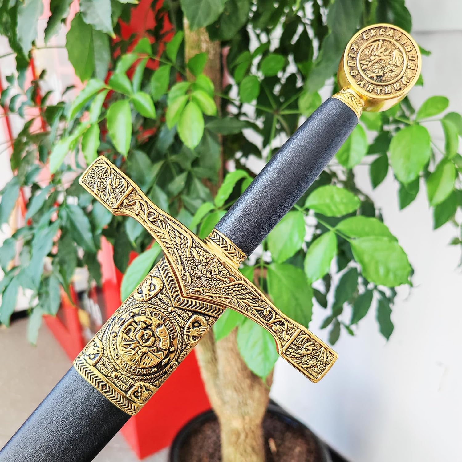 Ziqing Medieval Crusader Sword Metal Blade Cosplay Prop