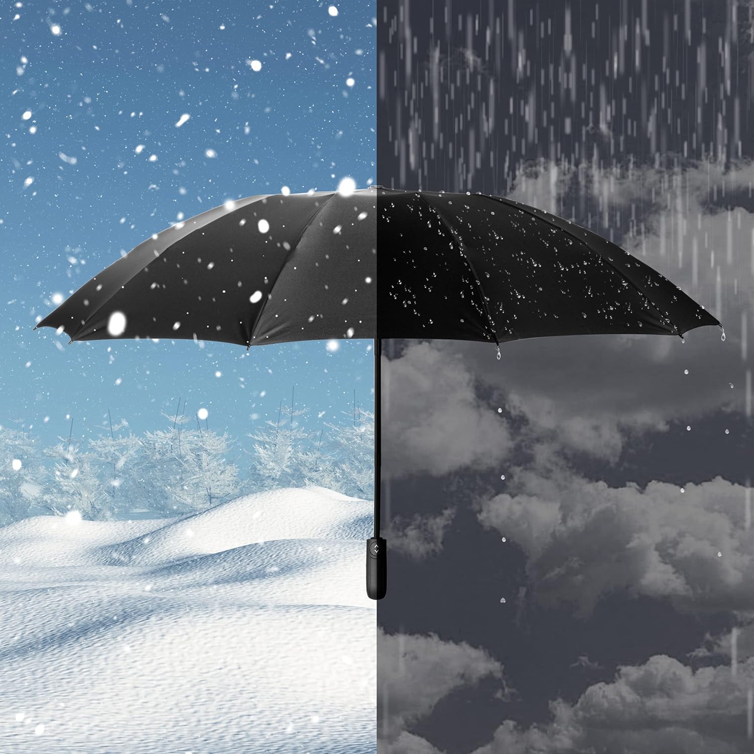Chakipee Travel Inverted Umbrella 48inch Windproof