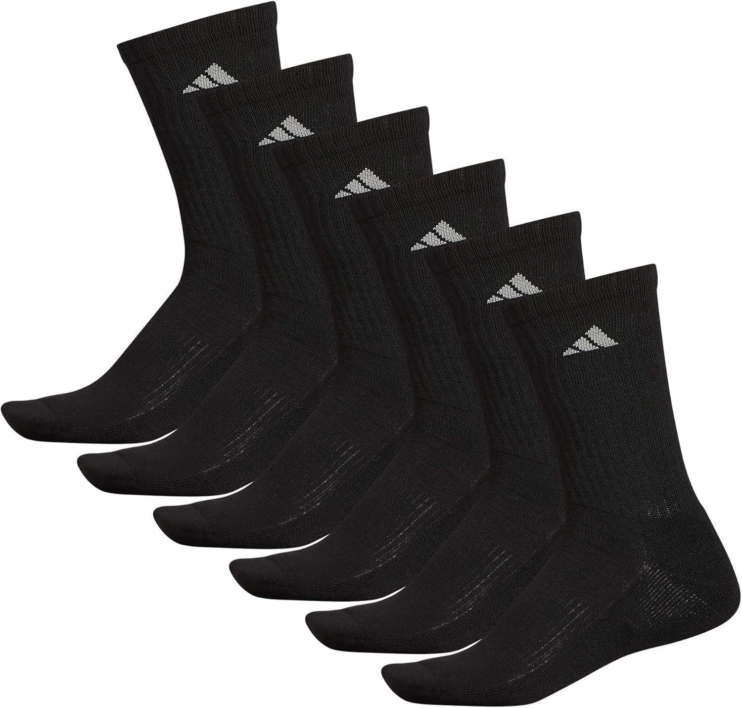 adidas Mens 6-Pack Cushioned Crew Socks 1