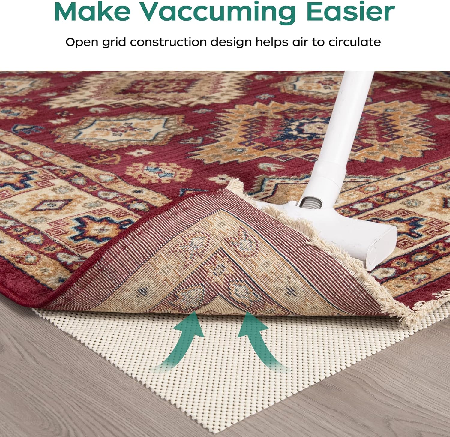 BAGAIL BASICS Non-Slip Rug Pad 2x3 Feet Extra Thick