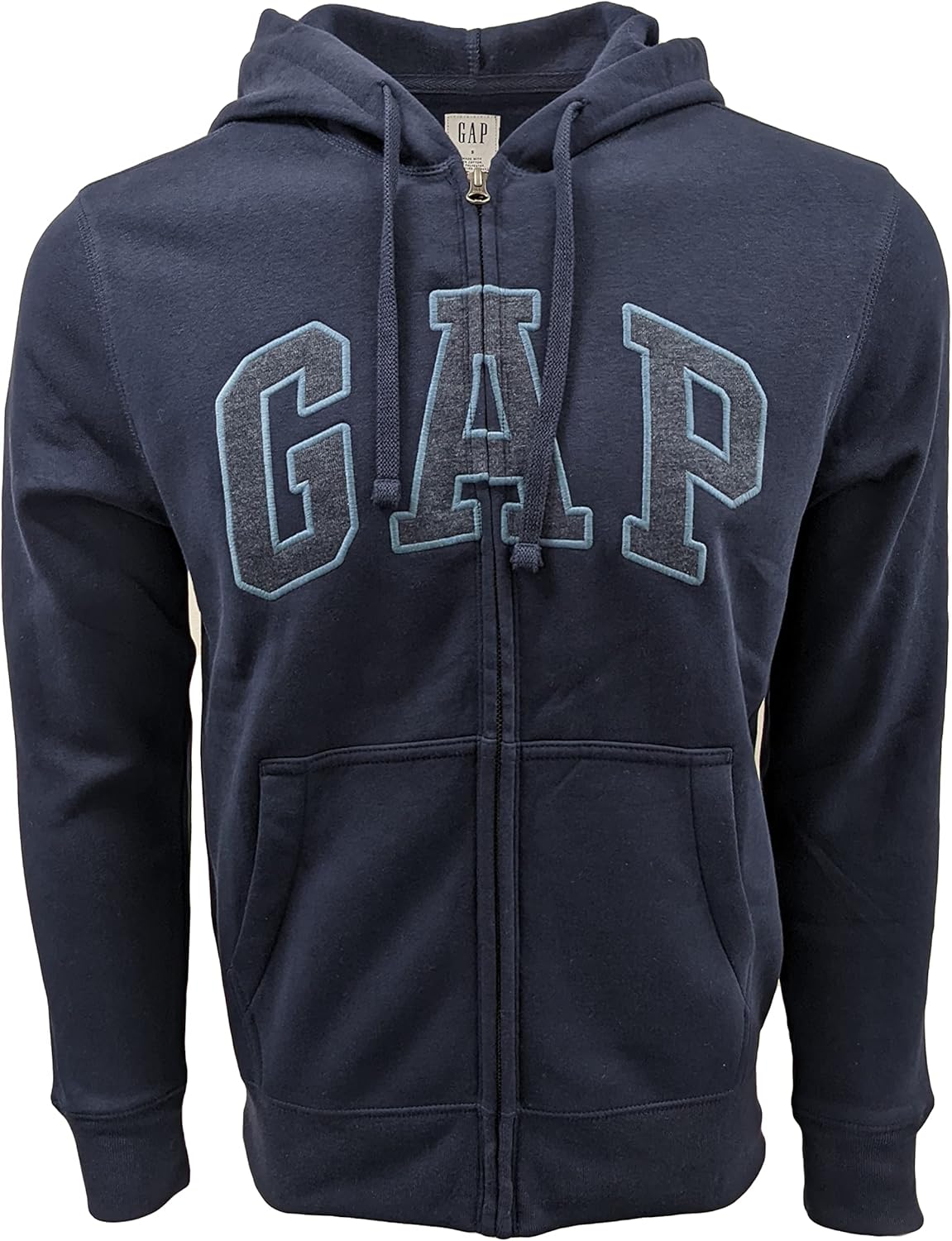 GAP Mens Full Zip Fleece Logo Hoodie
