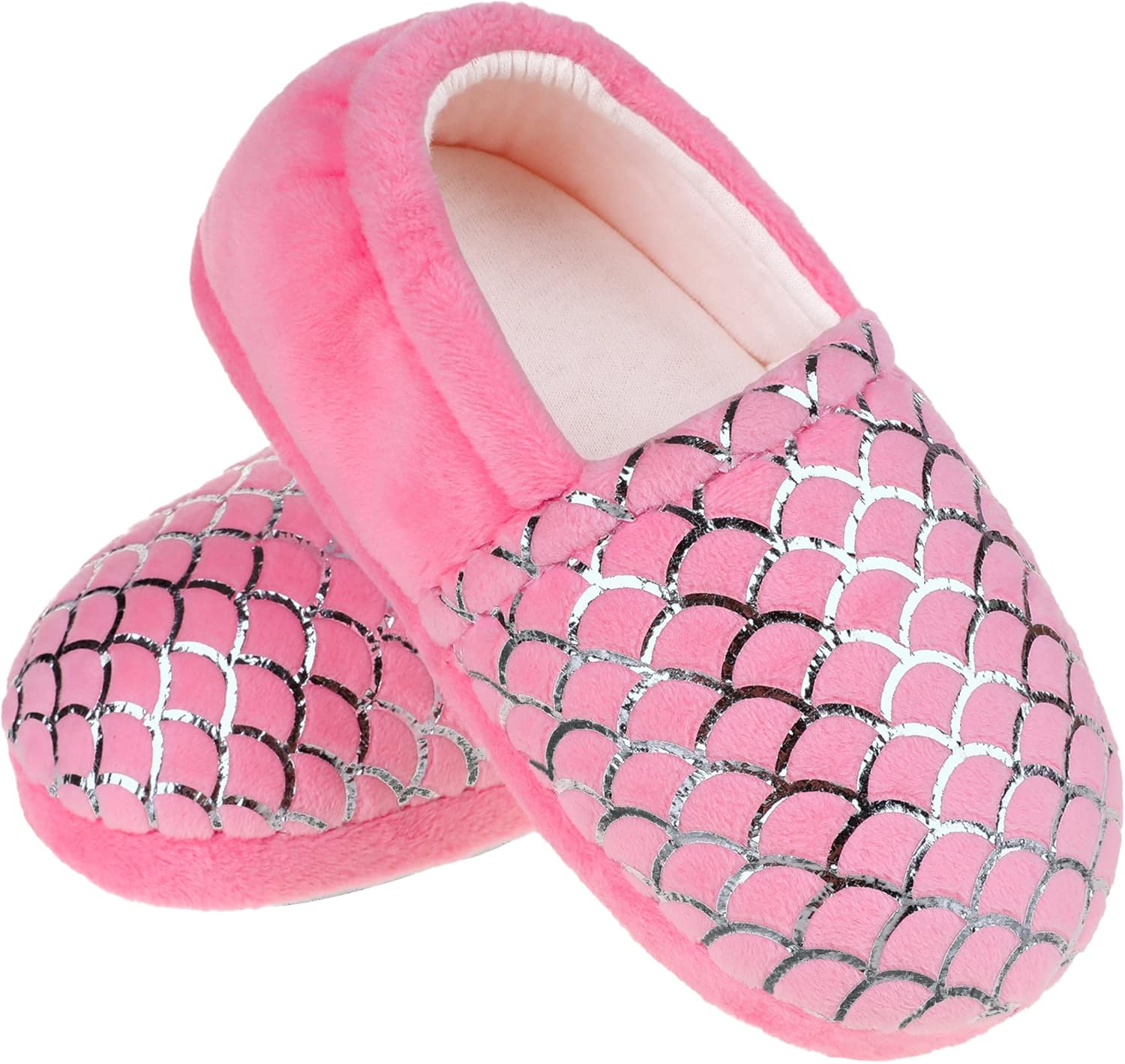 MIXIN Cute Kids Slippers with Memory Foam and Rubber Sole
