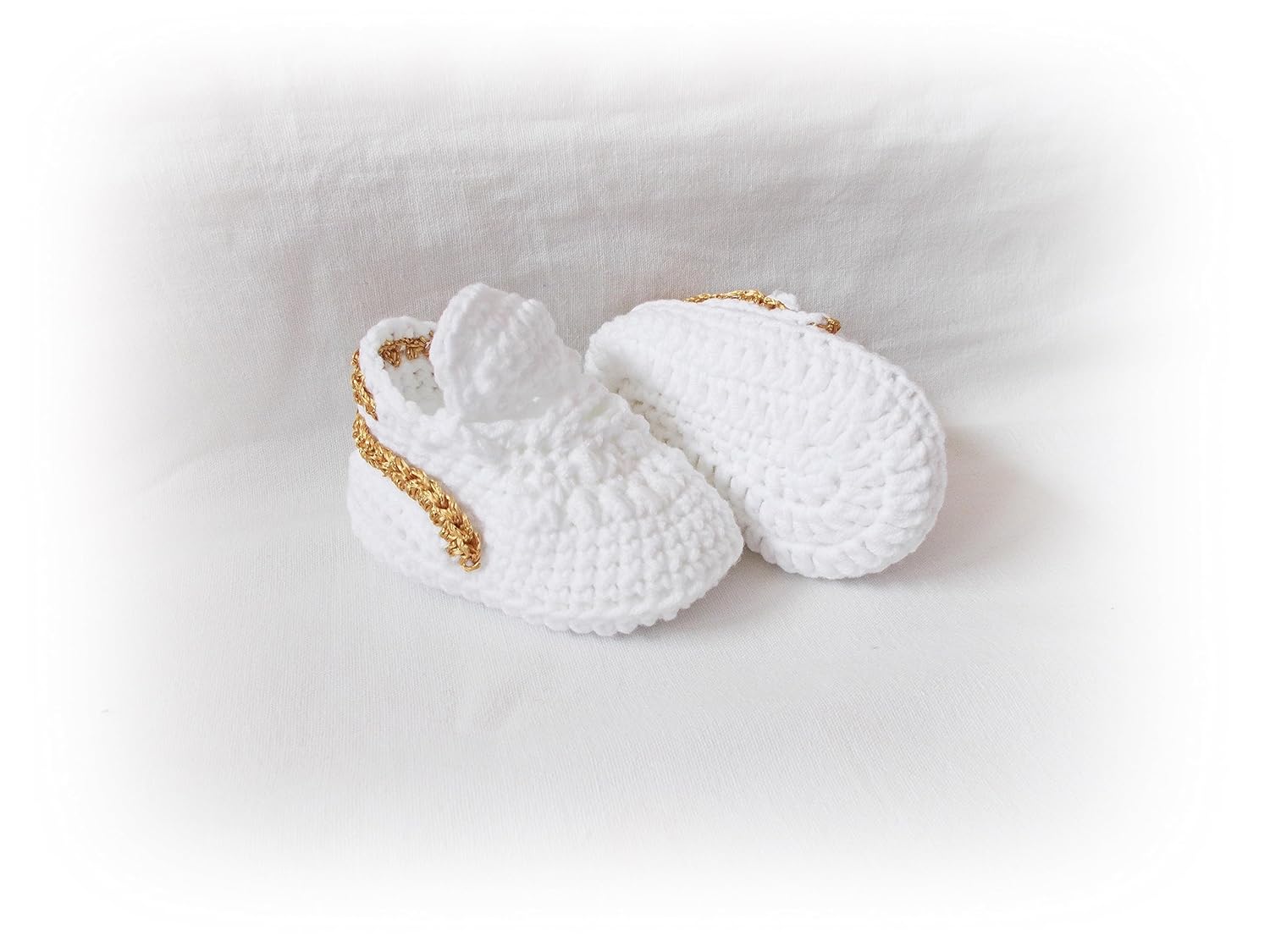 Handmade Crochet Baby Shoes for Newborns and 6-9 Month Girls