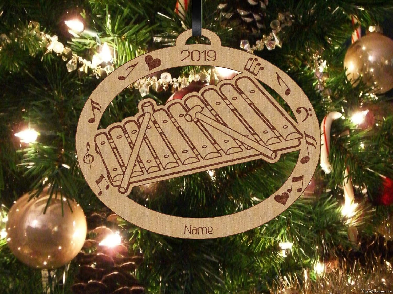 Handmade Xylophone Ornament Personalized Gift