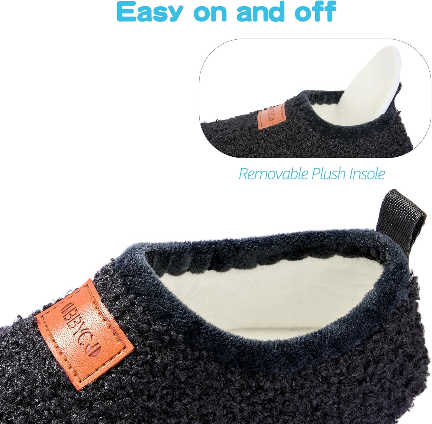 OBBYCO Kids House Slippers Cozy Lightweight Non-Slip for Infant Boys Girls