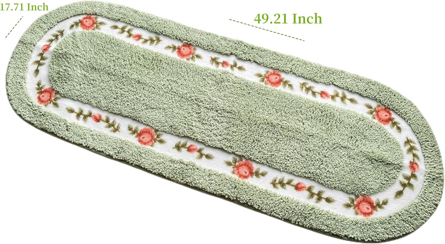 Stay Young Floral Area Rug Non Slip 1771 x 4921 Inch