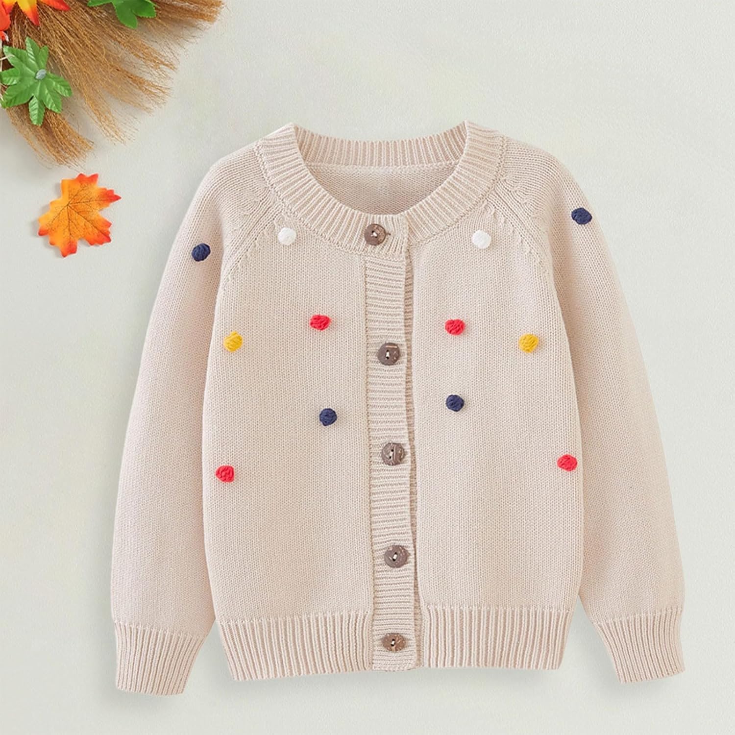 Baby and Toddler Cable Knit Cardigan Sweater for Girls