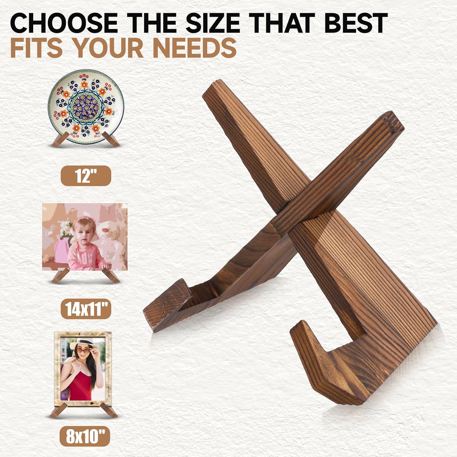 Qianyu 87 Plate Stand Wooden Easel Display Stand