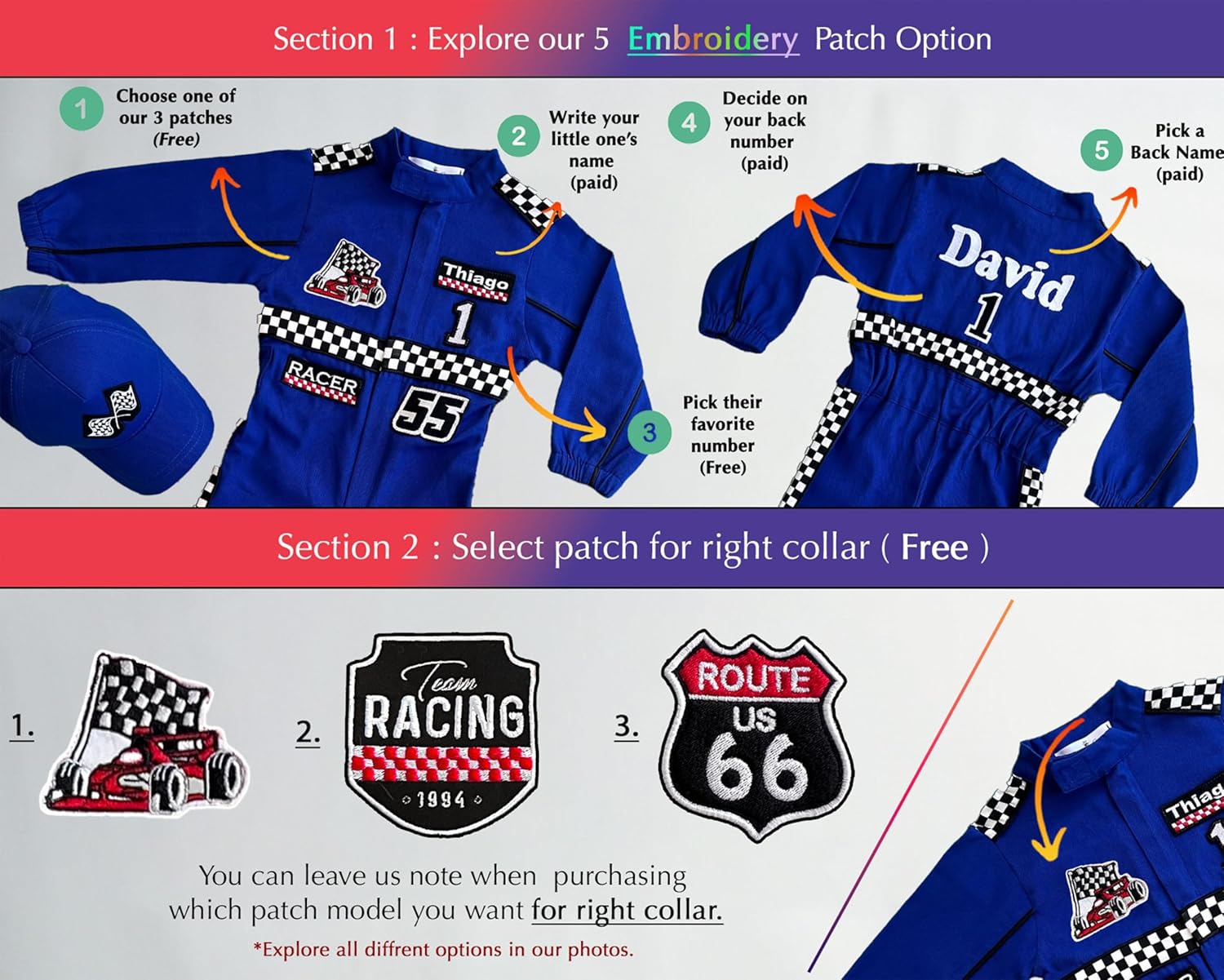 Handmade Race Car Driver Costume for Toddlers - 12-18 Months
