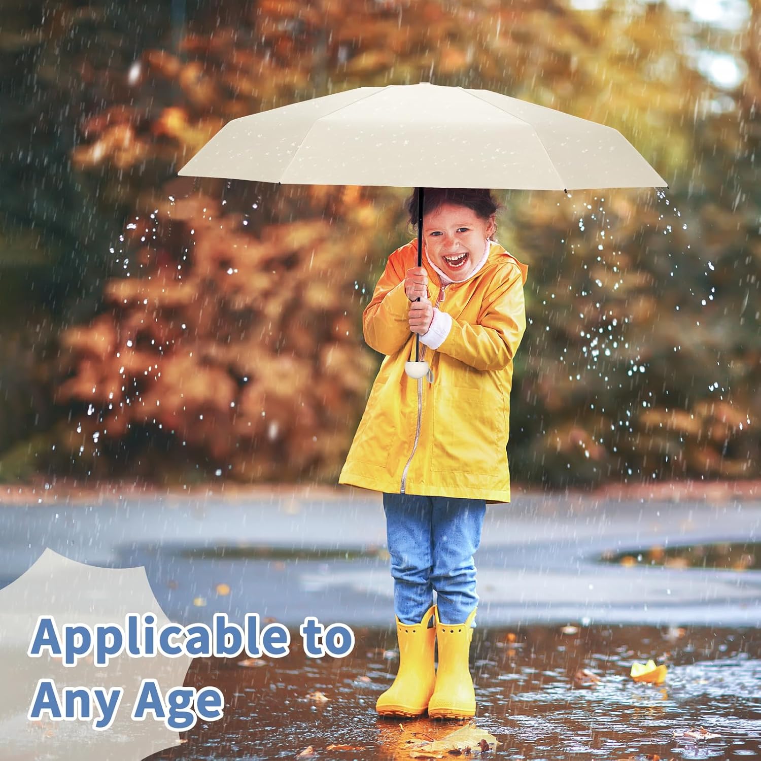 Yoobure Compact Folding Umbrella for Travel and UV Protection