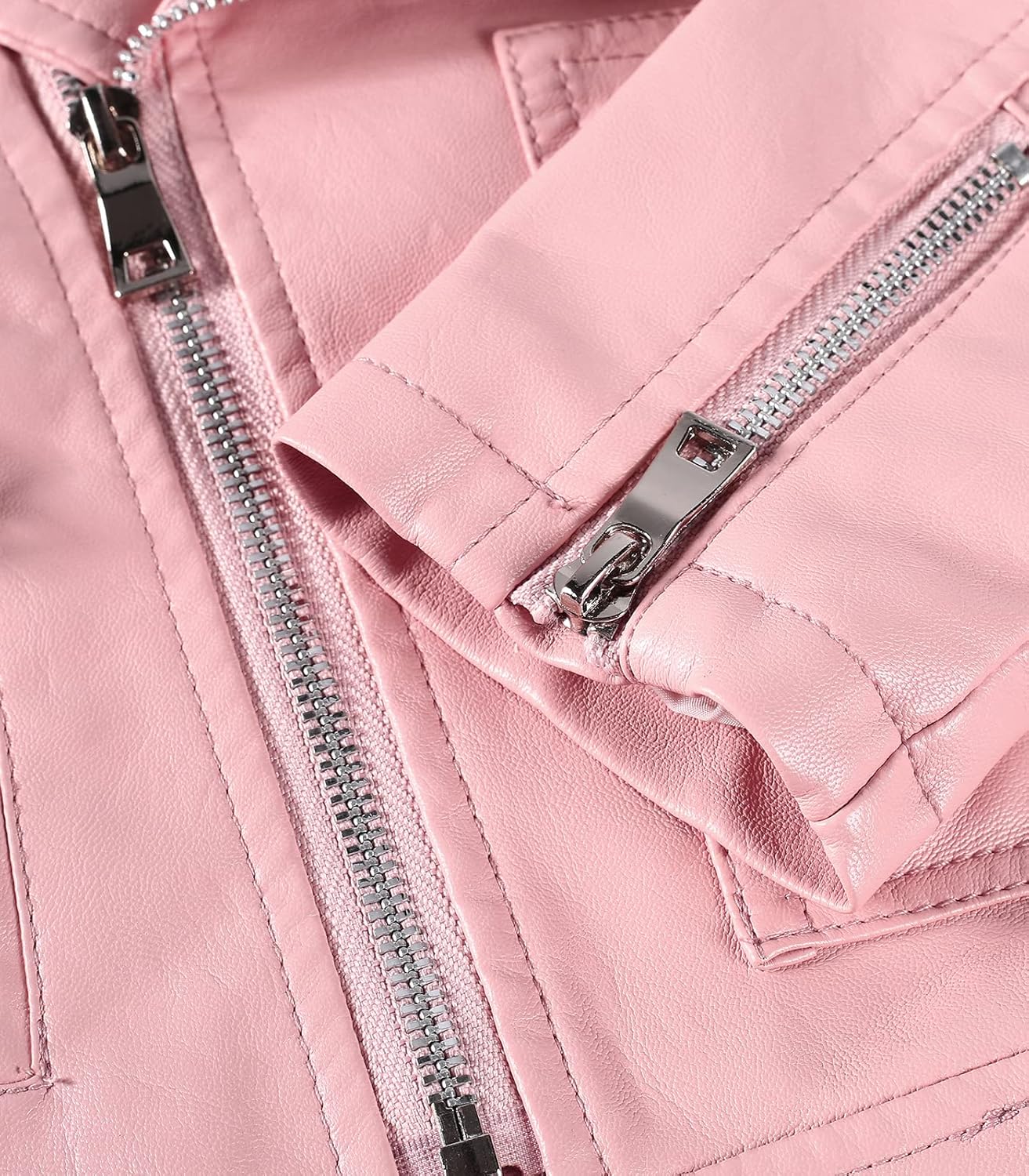 LOKTARC Faux Leather Jacket for Kids