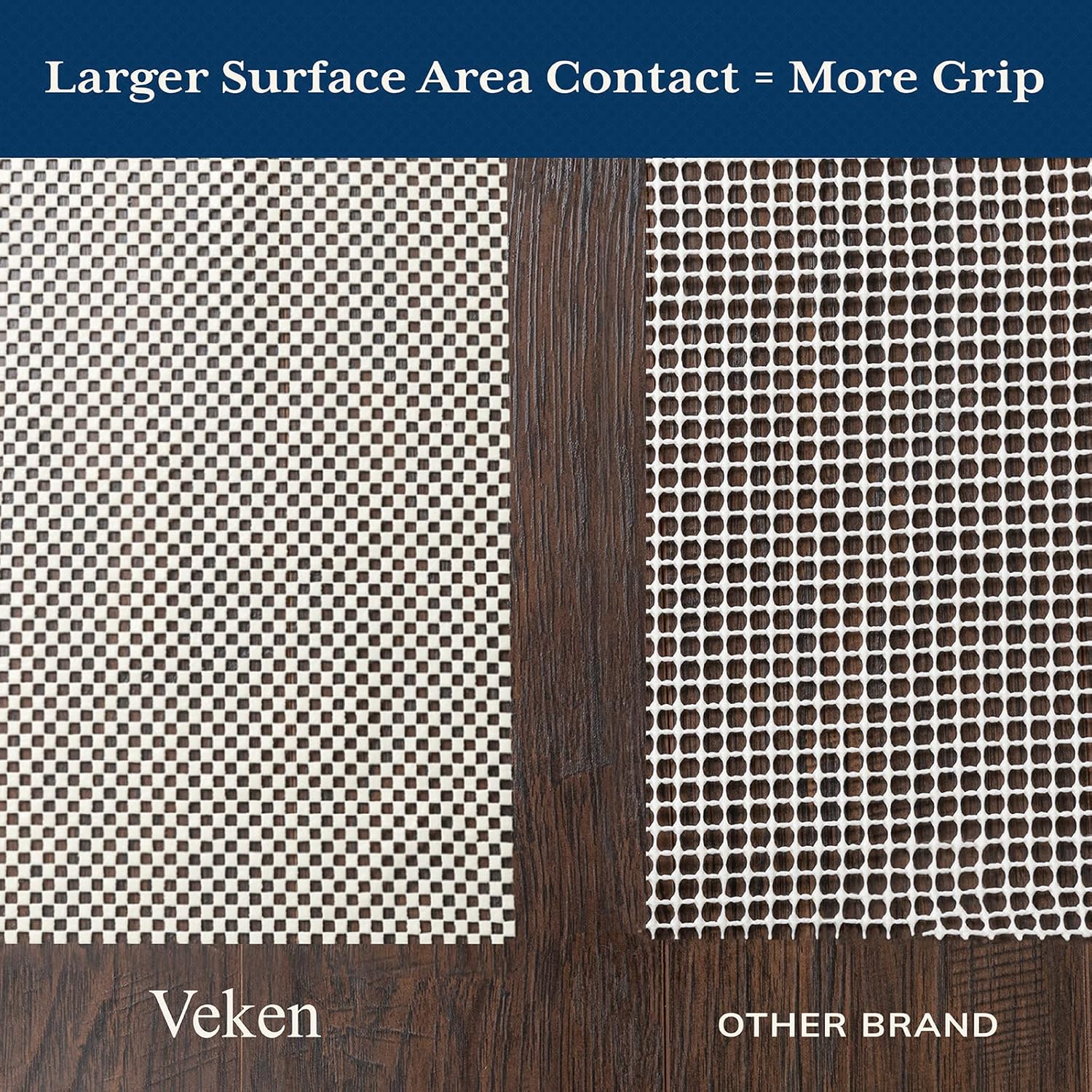 Veken 6x9 Ft Rug Pad Gripper for Hardwood Floors 1