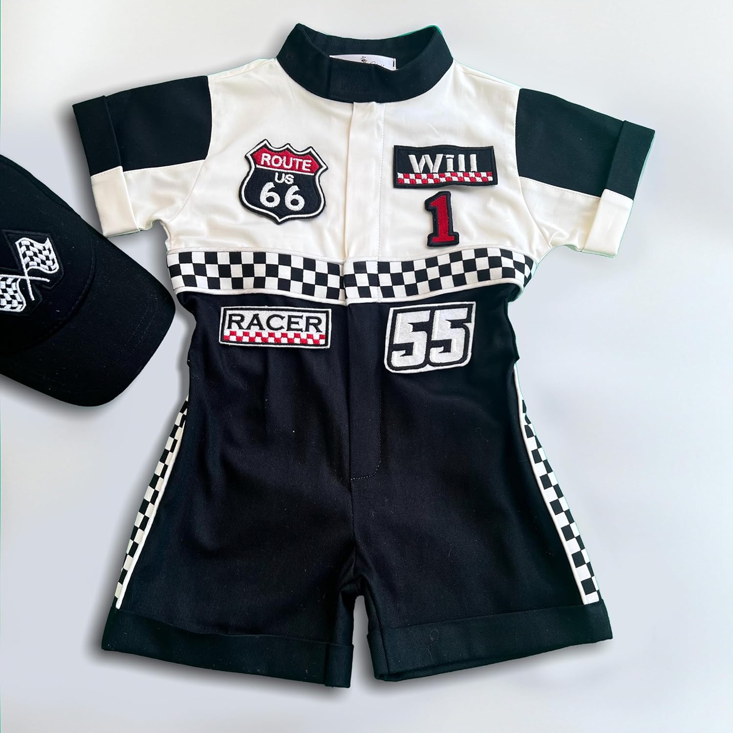 Handmade Race Car Driver Costume for Toddlers - 3T