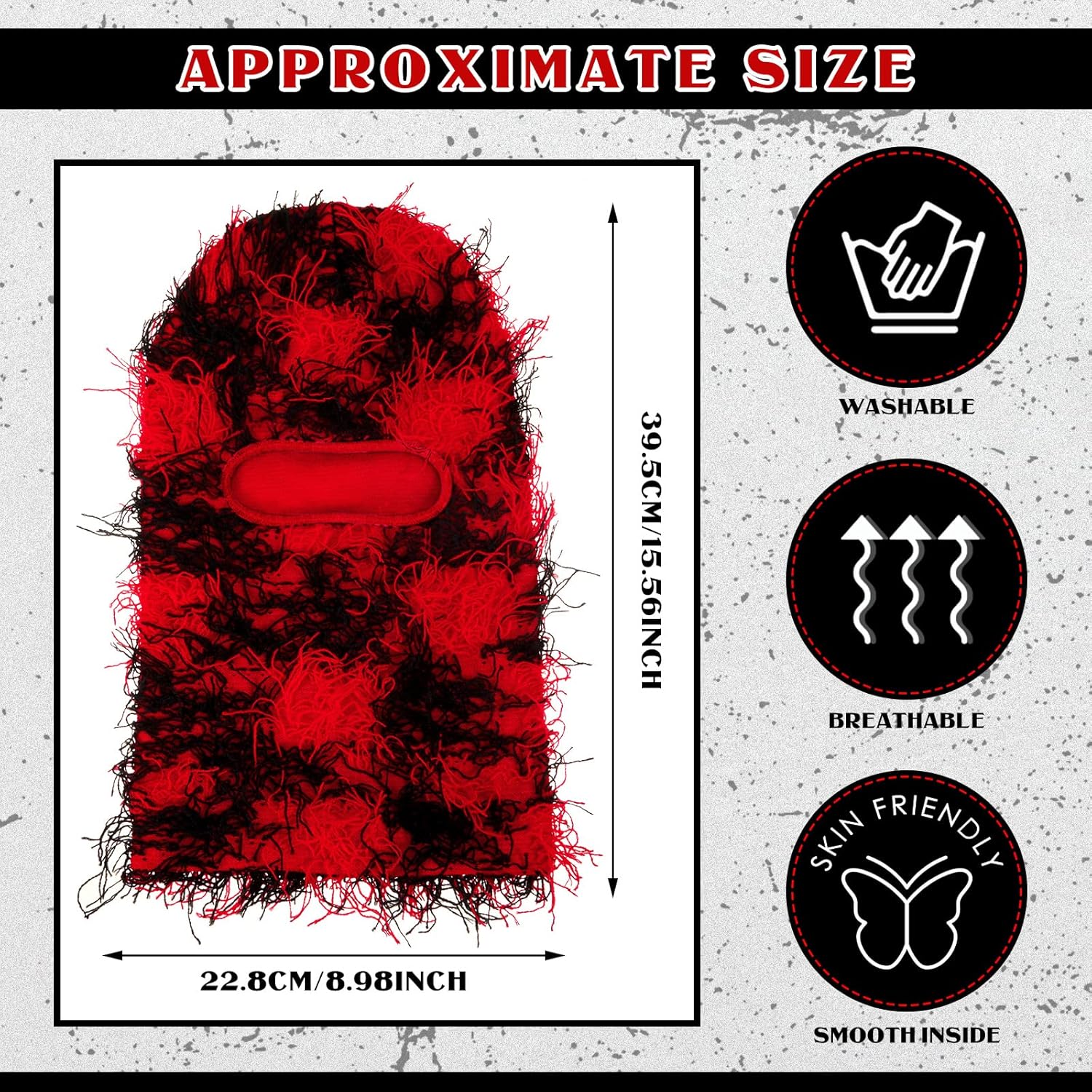 Newcotte 2 Pack Distressed Ski Balaclava for Cold Weather 1