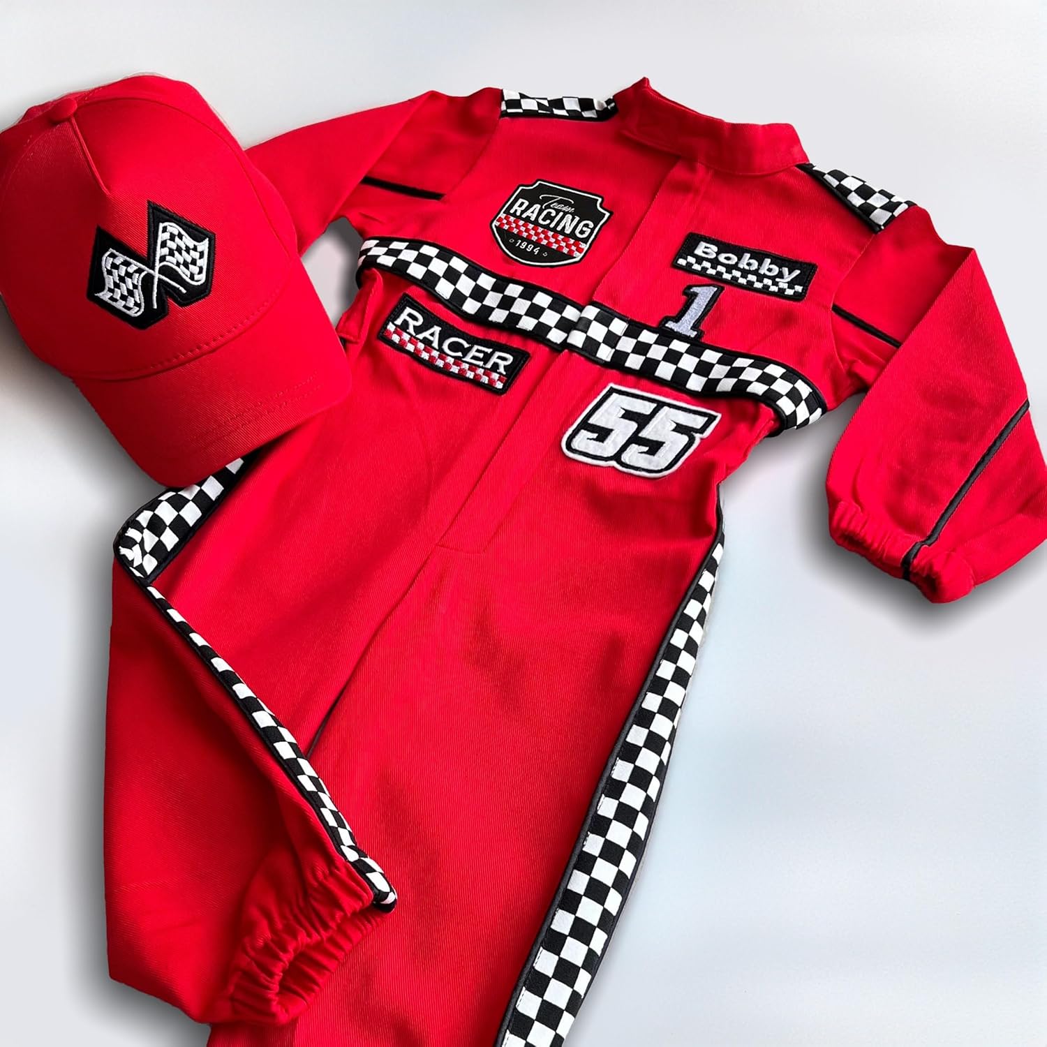 Handmade Race Car Driver Costume for Toddlers 1