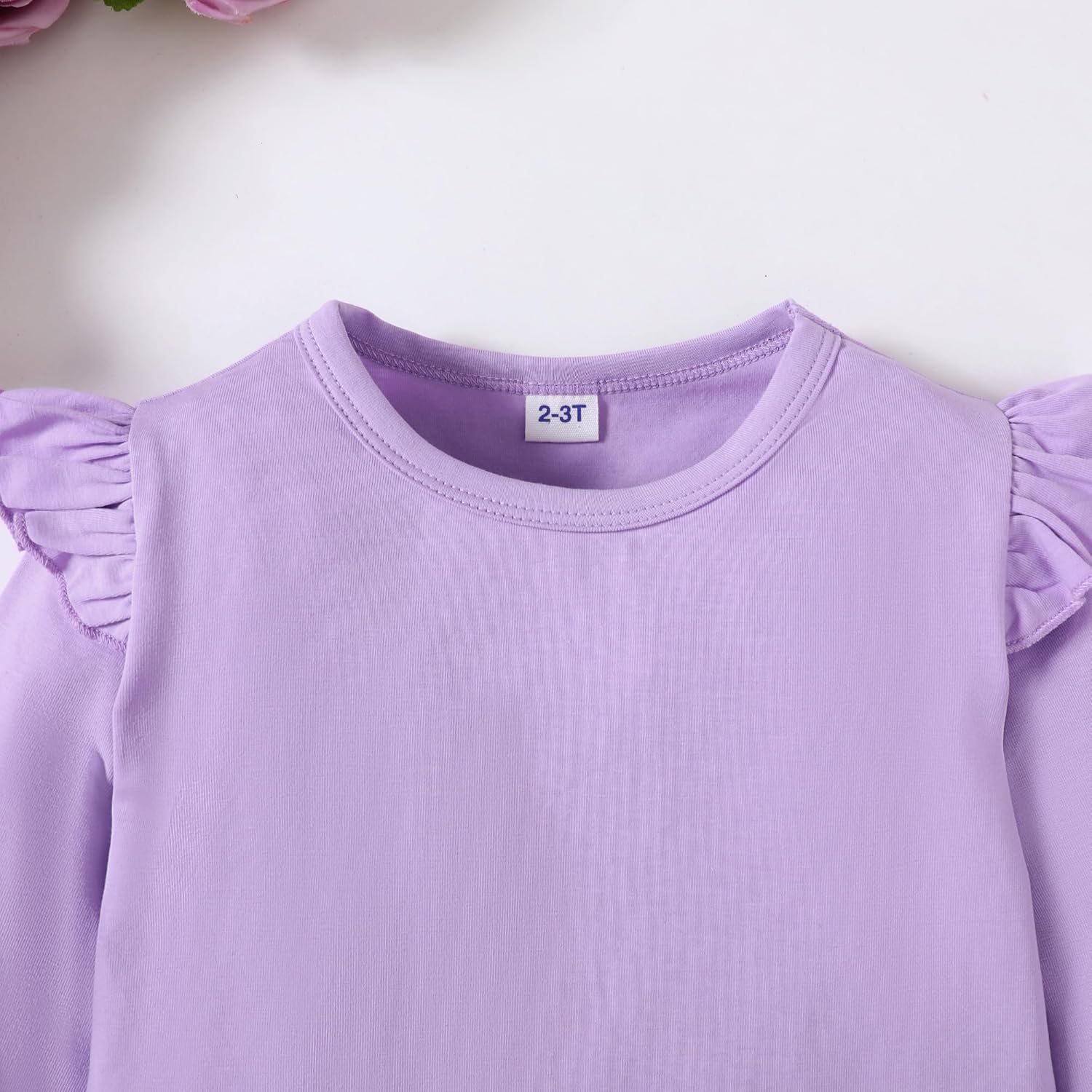 LYSMuch 1-7T Toddler Girl Blouse Ruffle Shirt