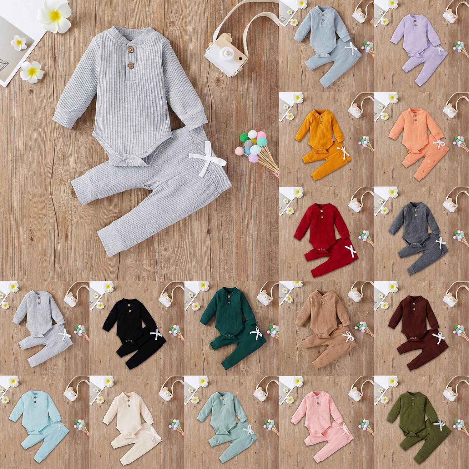 Baby Boys Girls 2 Piece Outfit Set for All Seasons