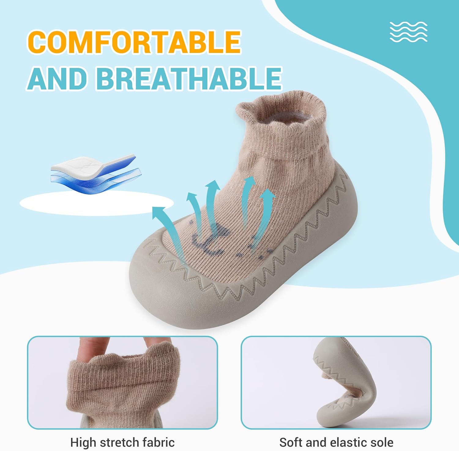 XQXG Infant Cartoon Walker Shoes Non-Slip Soft Rubber Sole