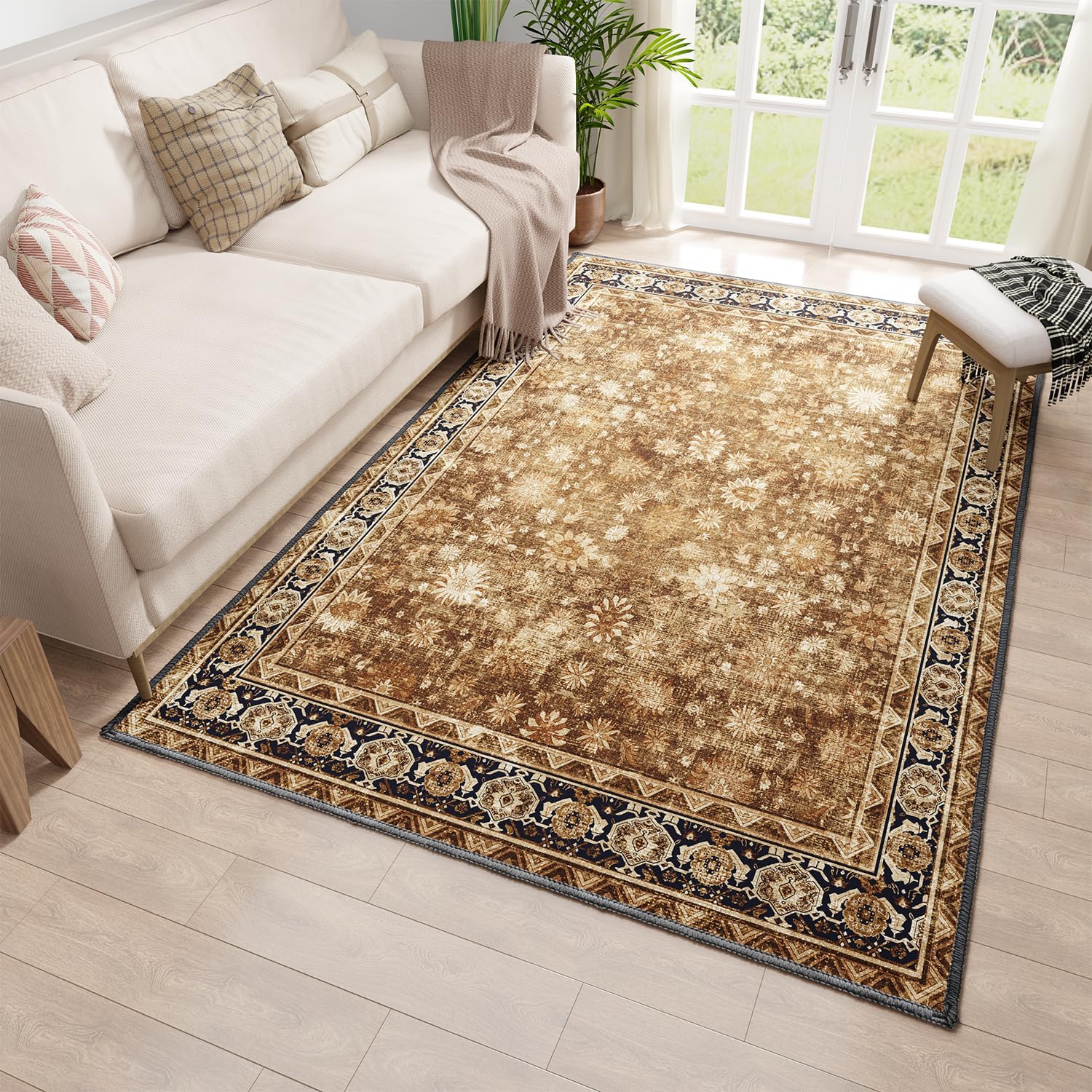 Hargiis Bohemian Runner Rug 35 Non-Slip Pet Friendly