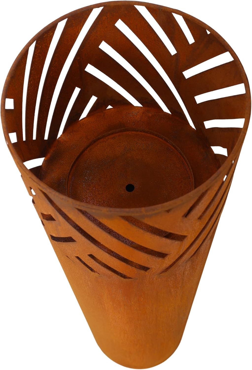 Strawberry Fairy 2-Pack Decorative Rust Lantern Columns