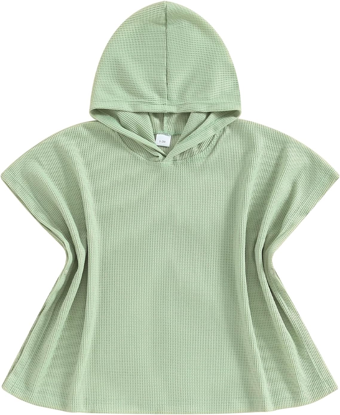 Toddler Waffle Hooded Beach Towel Cover-Up for Kids 5-6 Years