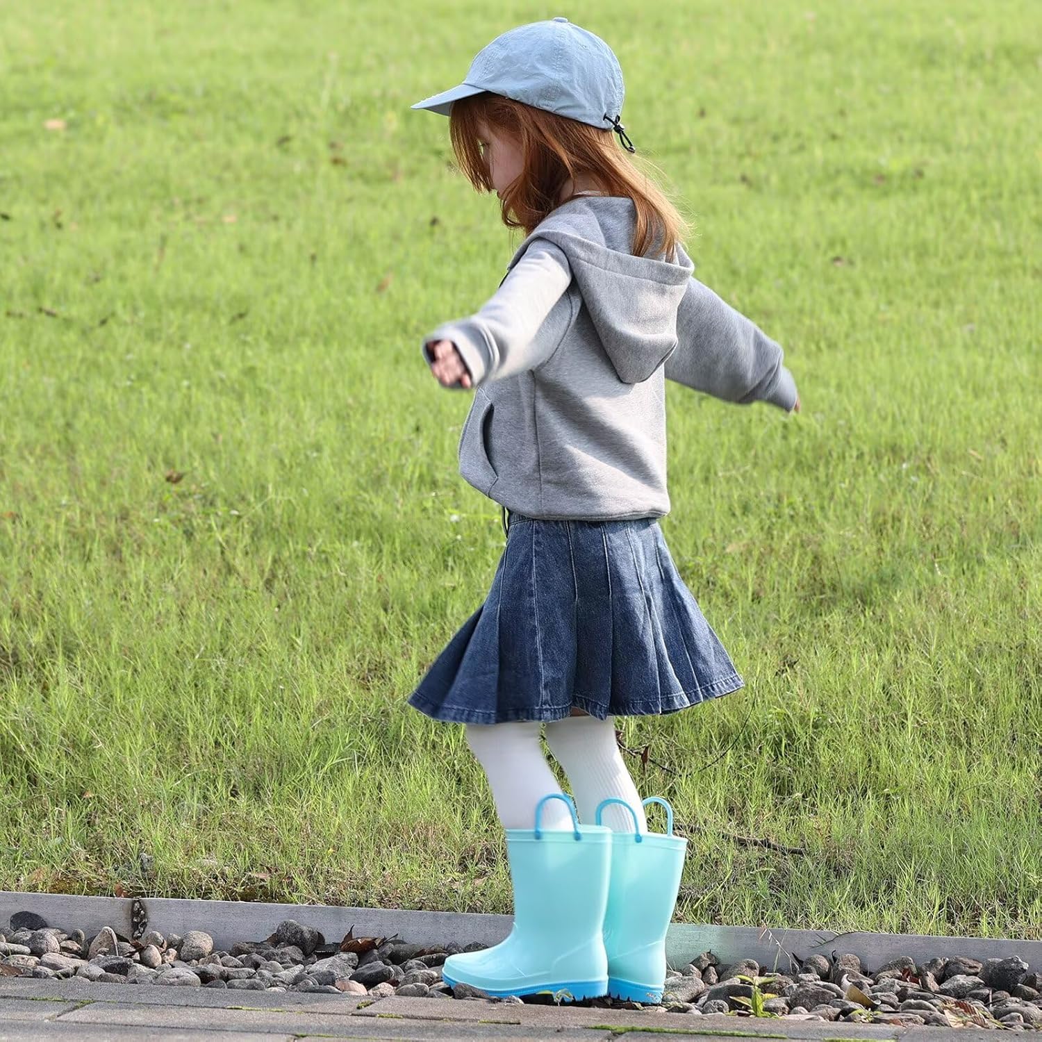 EUXTERPA Waterproof Rain Boots for Kids Toddler 1