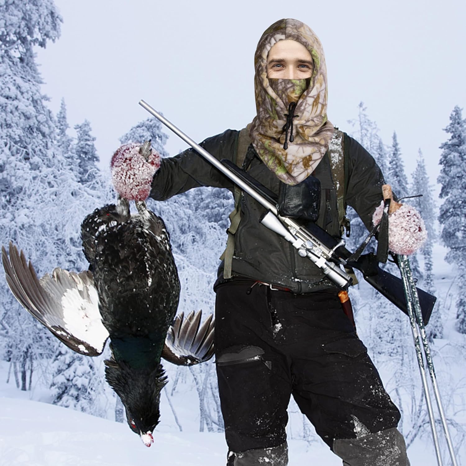 Watayo Hunting Face Mask - Cold Weather Camouflage Balaclava for Men Women