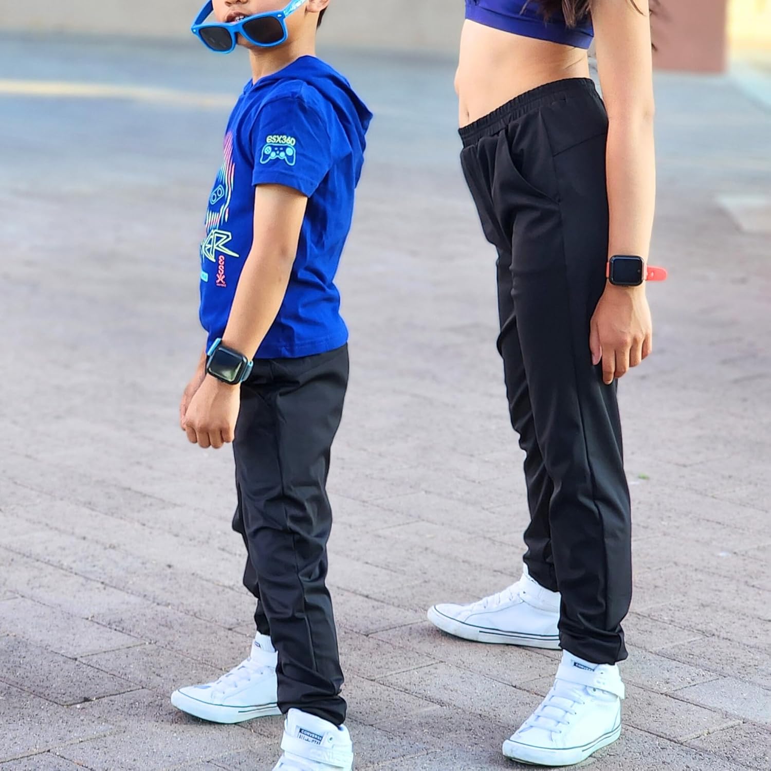 BIG ELEPHANT Girls Quick Dry Active Joggers with Pocket