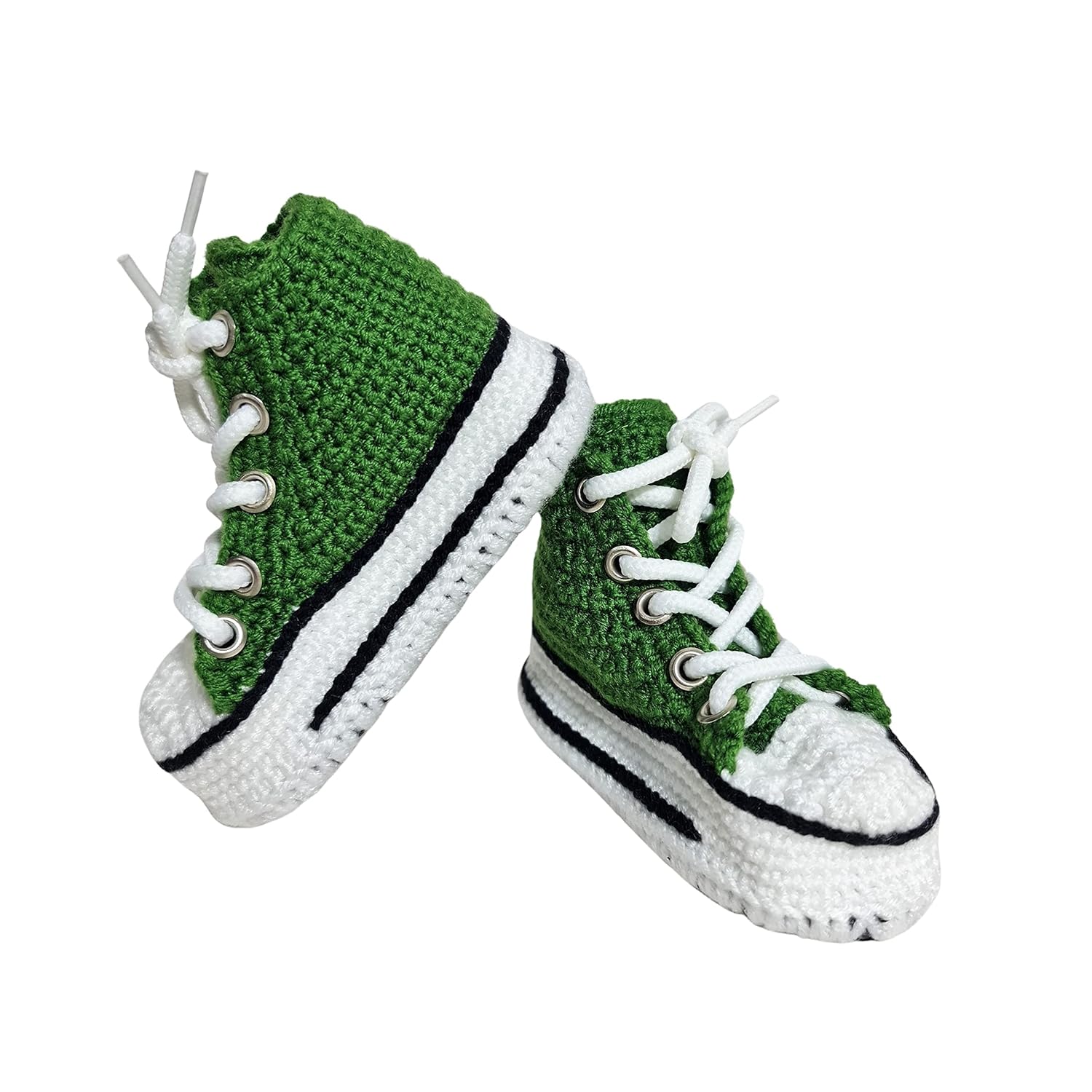 Handmade Green Baby Booties Organic Cotton