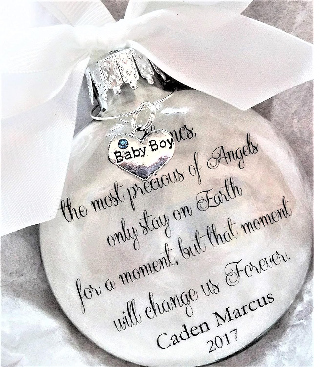 Baby Boy Memorial Ornament Sympathy Gift