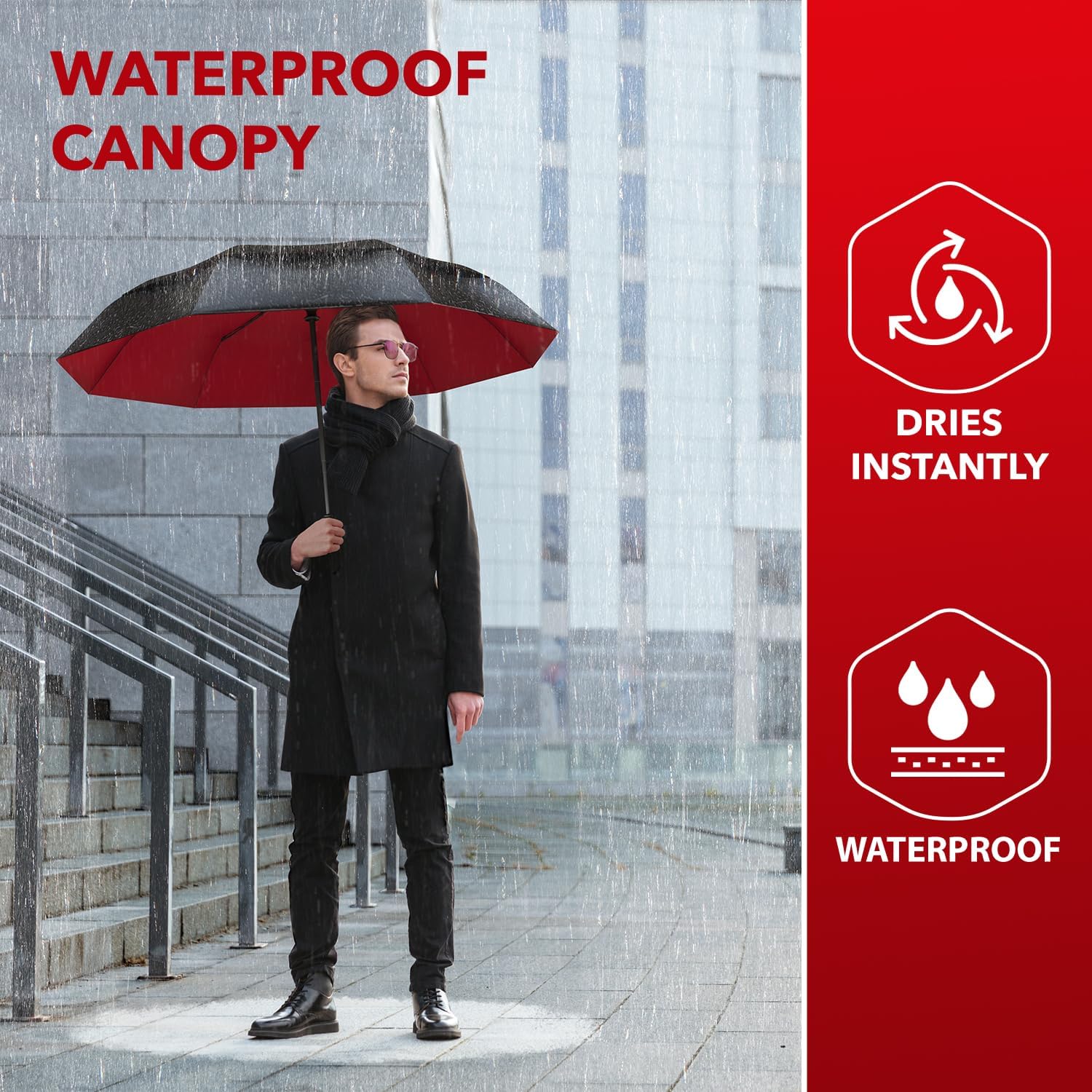 Repel Umbrella - Windproof Travel Umbrella for Rain 1