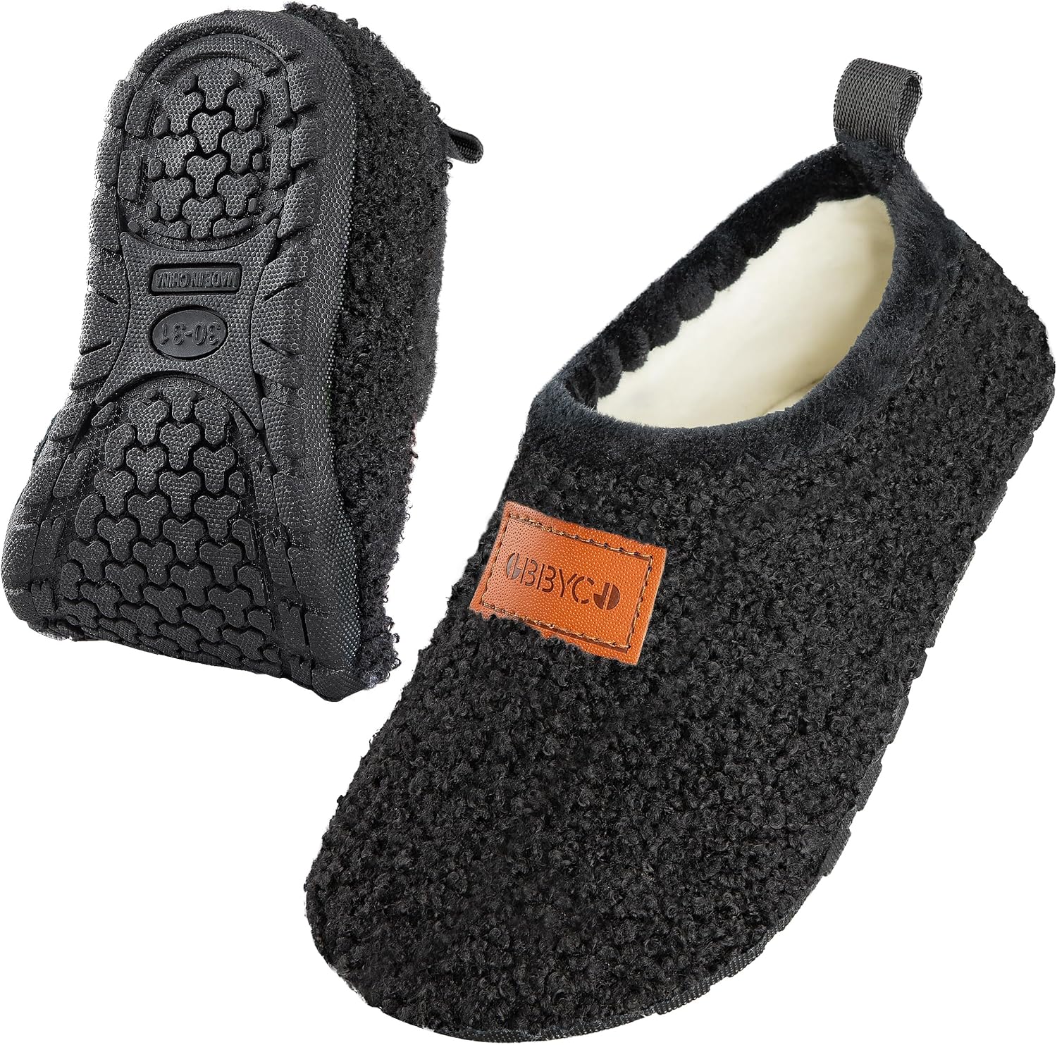 OBBYCO Kids House Slippers Cozy Lightweight Non-Slip for Infant Boys Girls