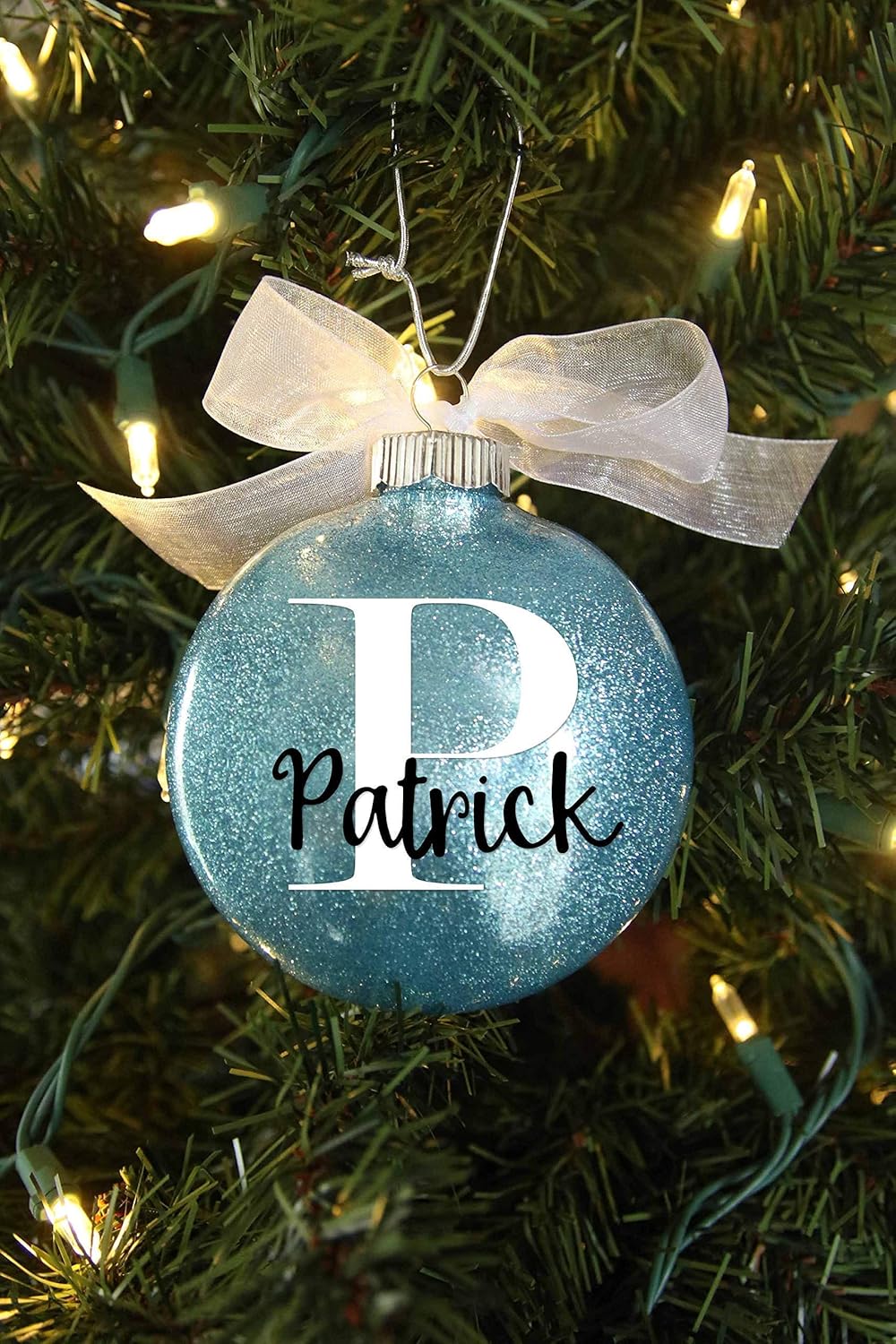 FIREFLY WISHES Personalized Baby Boy First Christmas Ornament 1