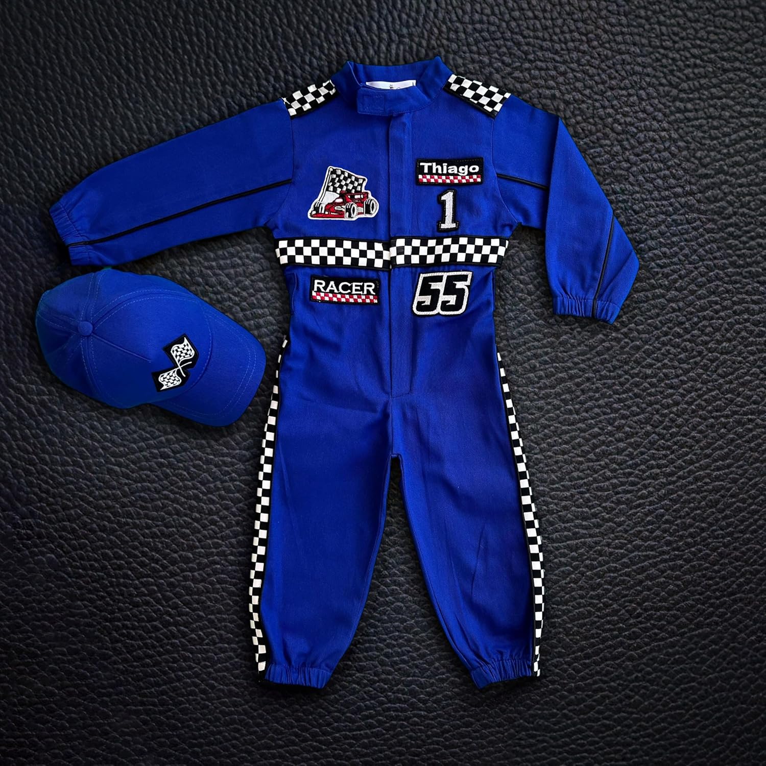 Handmade Race Car Driver Costume for Toddlers - 12-18 Months