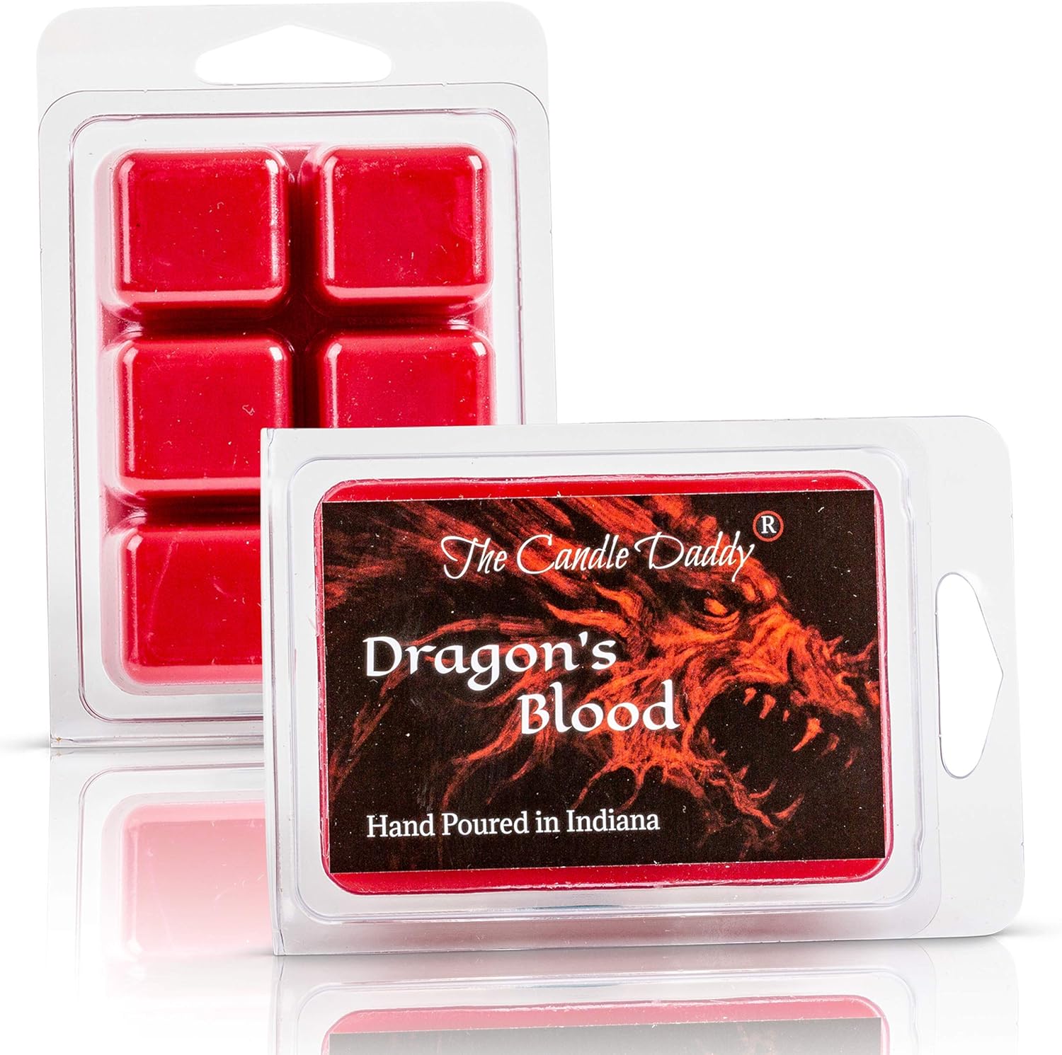 The Candle Daddy Dragons Blood Wax Melt - 6 Cubes