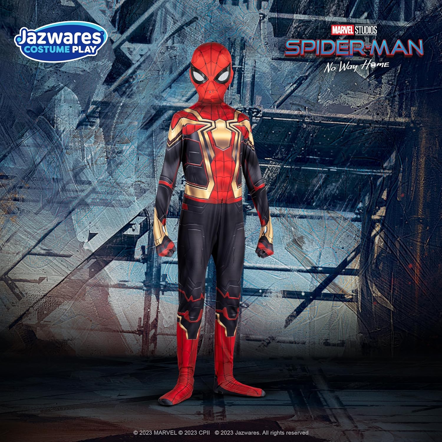 Marvel Spider-Man Youth Zentai Costume with Invisible Zippers