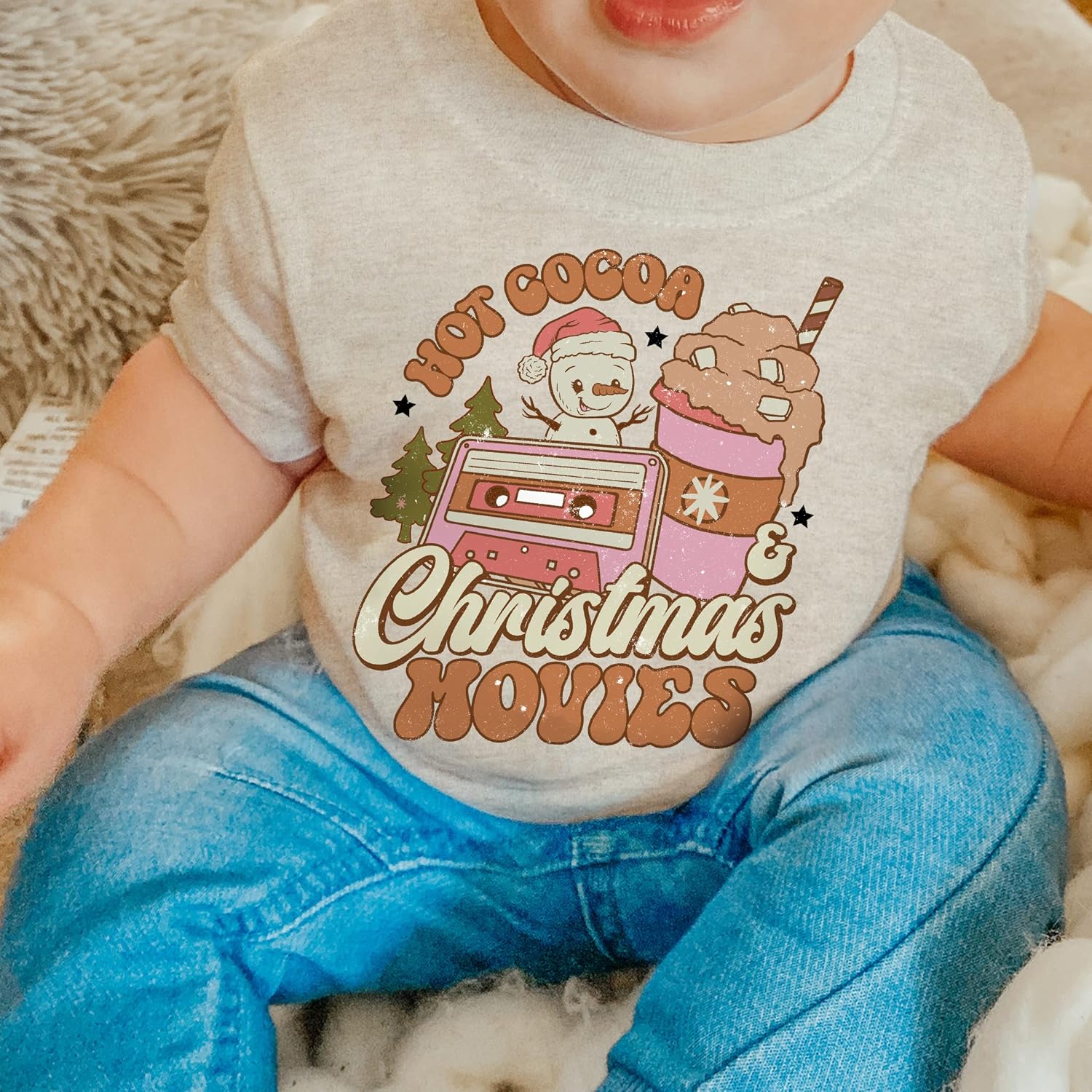 Lil Daisy Store Christmas T Shirt Toddler 6-9m