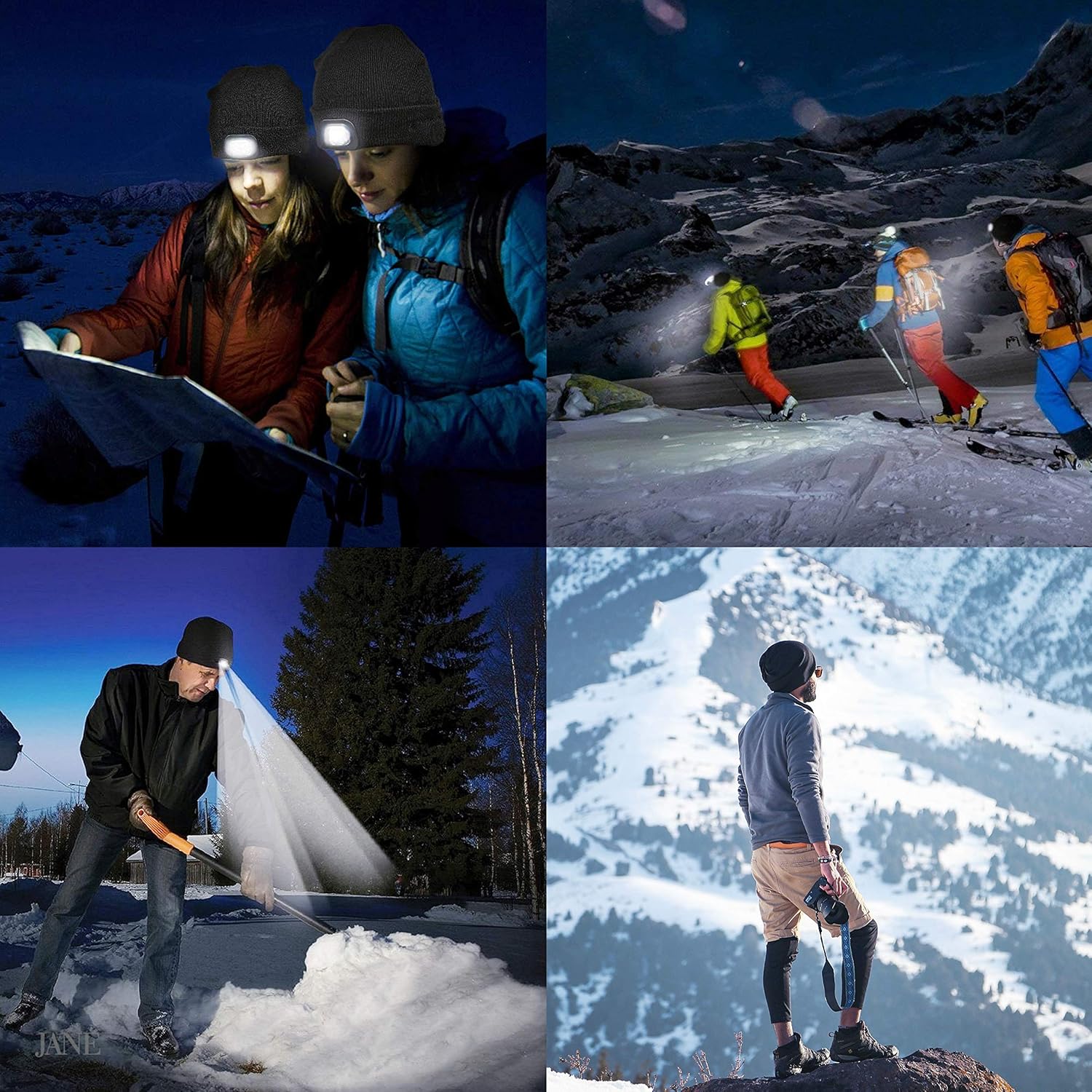 Tutuko LED Beanie with Flashlight USB Rechargeable