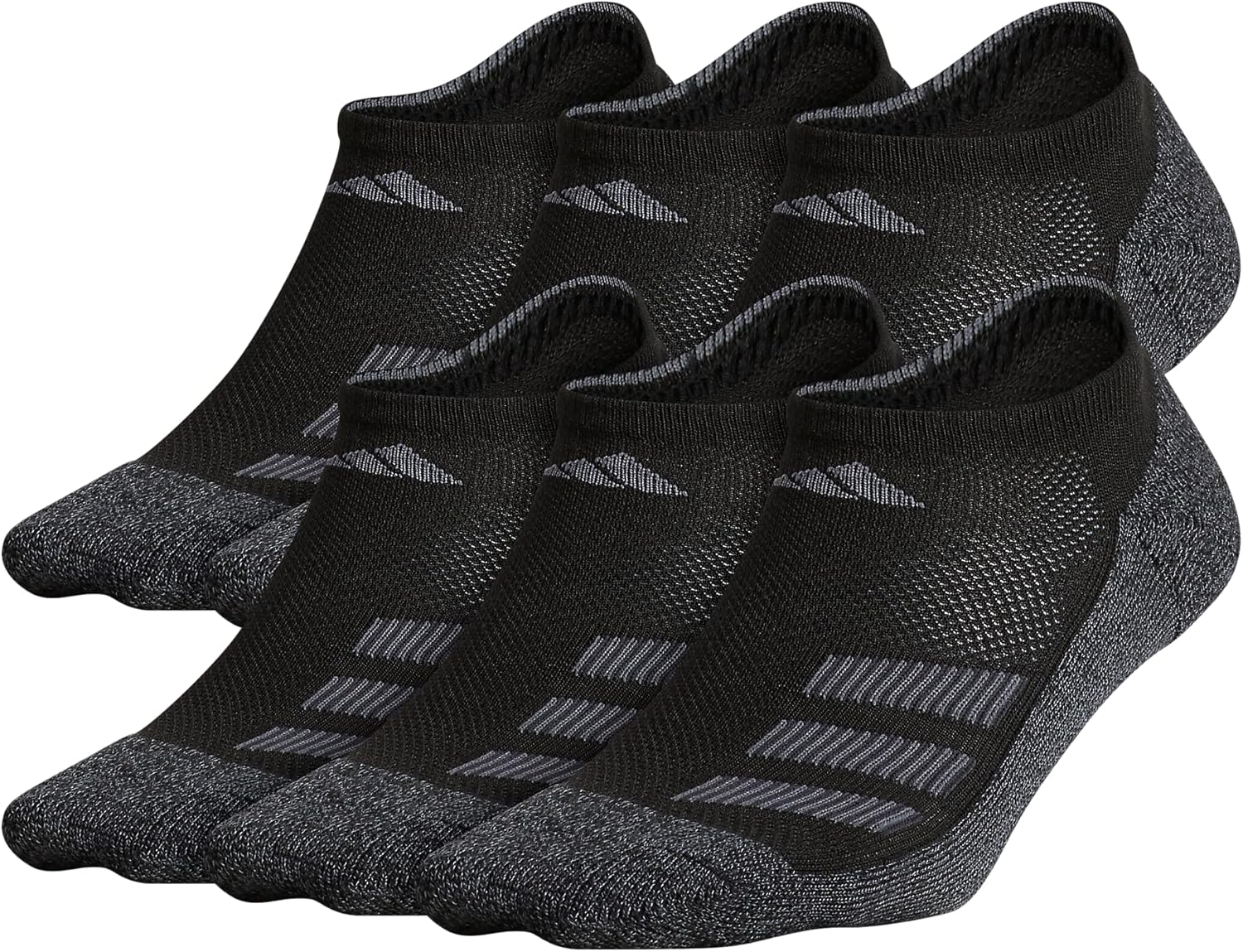 adidas Kids-Boys Cushioned Angle Stripe Socks 6-Pair