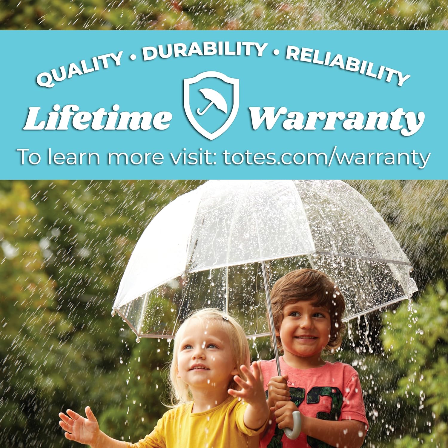 Totes Kids Clear Bubble Umbrella with Dome Canopy 1